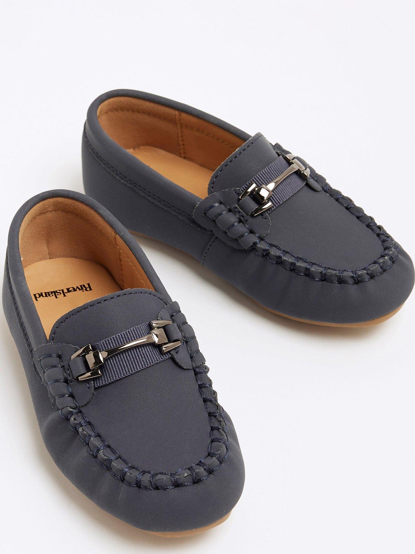 River Island Mini Boys Snaffle Loafers Navy Littlewoods