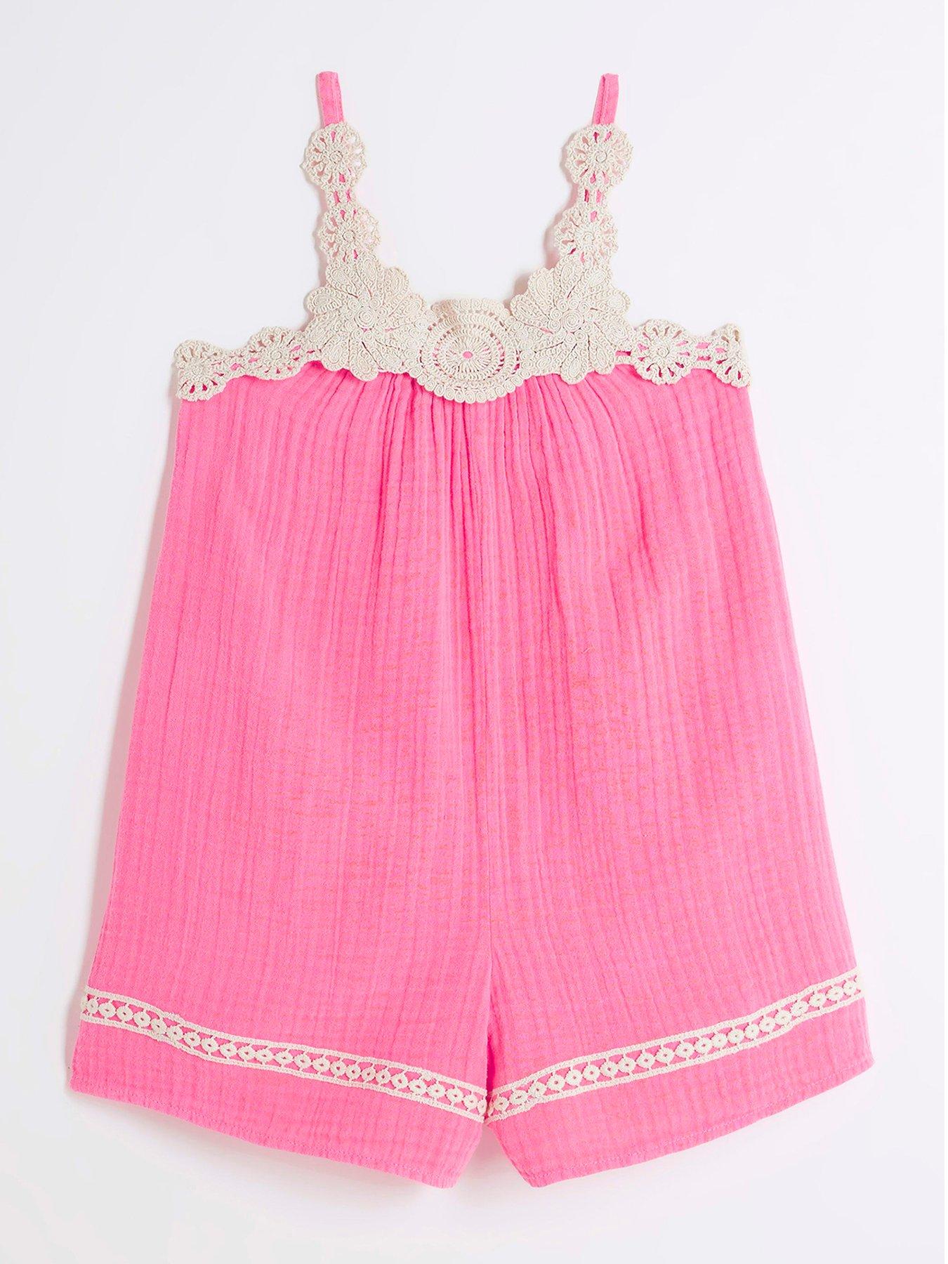 river-island-girls-crochet-trim-beach-playsuit-bright-pink