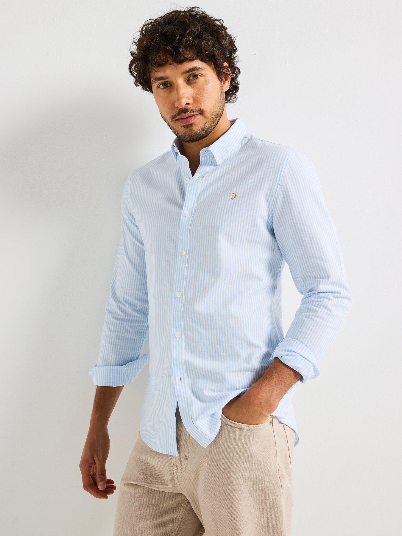 farah-brewer-long-sleeve-slim-fit-striped-shirt-light-blue