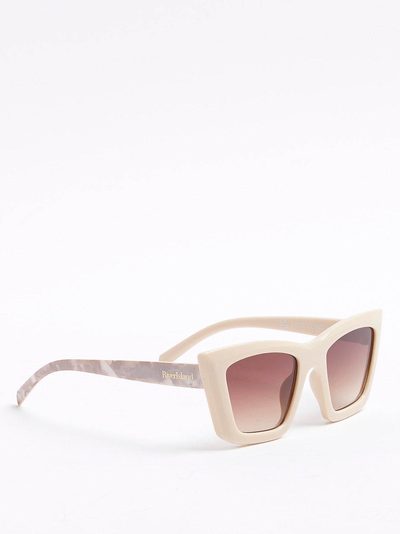  image of river-island-girls-cat-eye-sunglasses-cream
