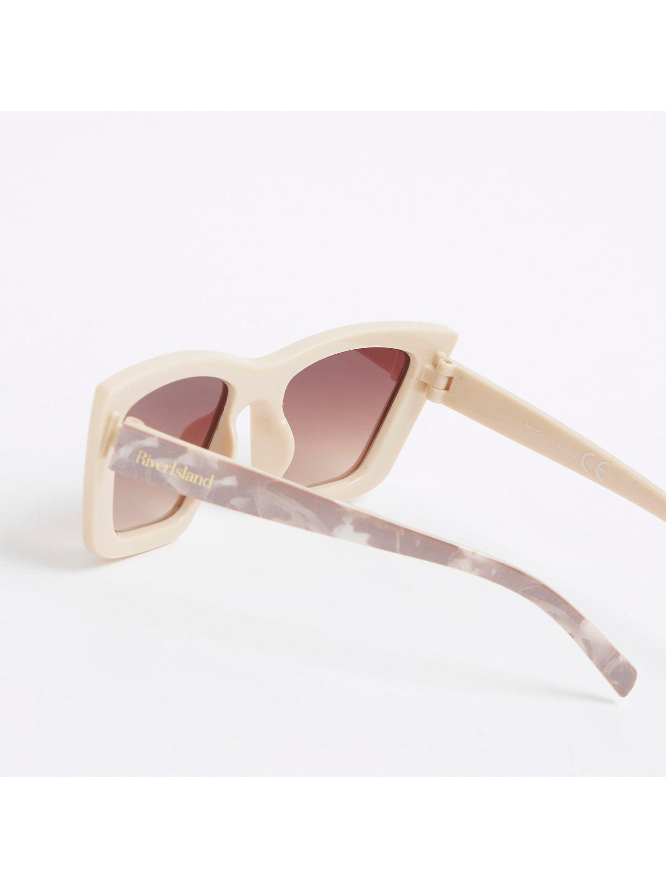  image of river-island-girls-cat-eye-sunglasses-cream