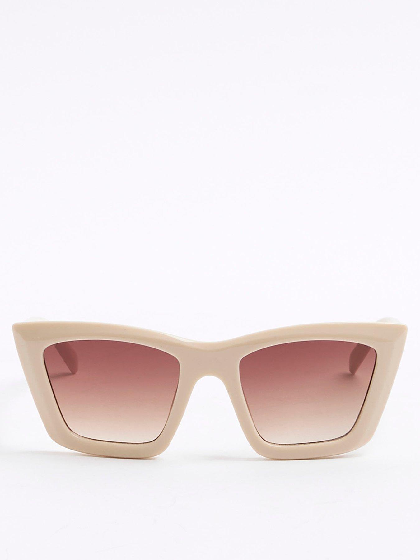  image of river-island-girls-cat-eye-sunglasses-cream