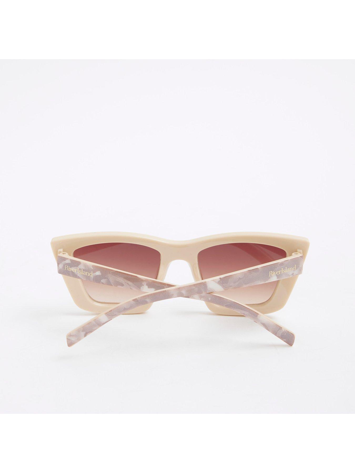  image of river-island-girls-cat-eye-sunglasses-cream