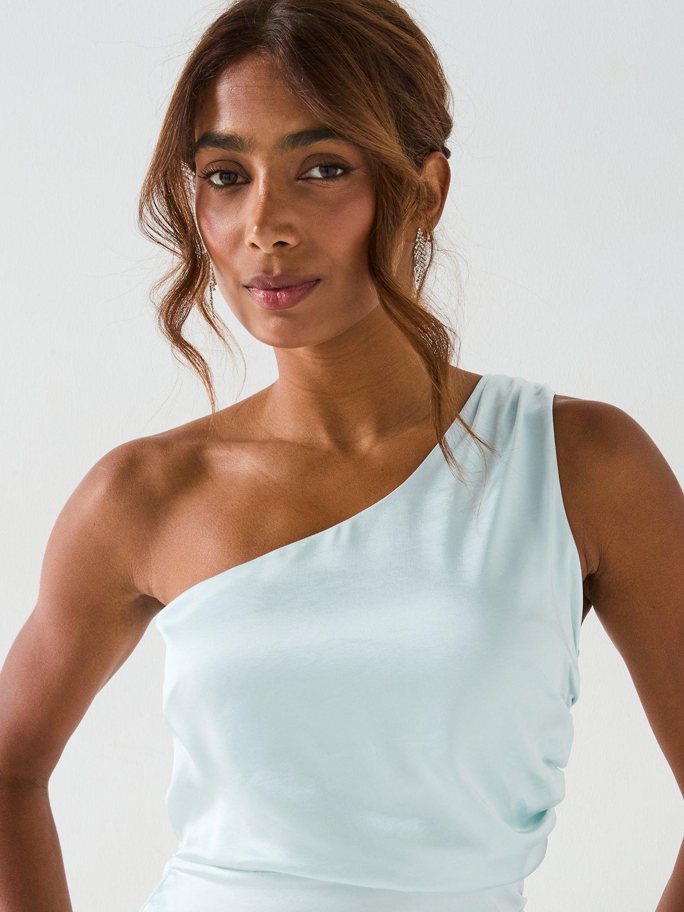 fitted fishtail maxi bridesmaid dress Plaza Black Plunge Halter-Neck Fishtail Maxi Dress – Club L London