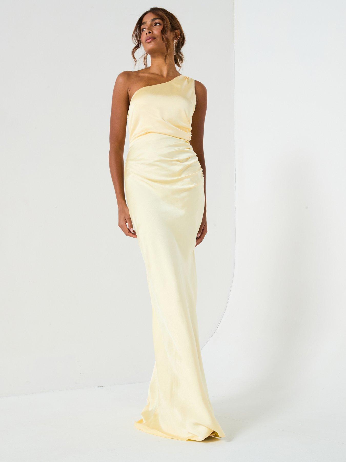 six-stories-satin-one-shoulder-ruched-bridesmaid-dress-lemon
