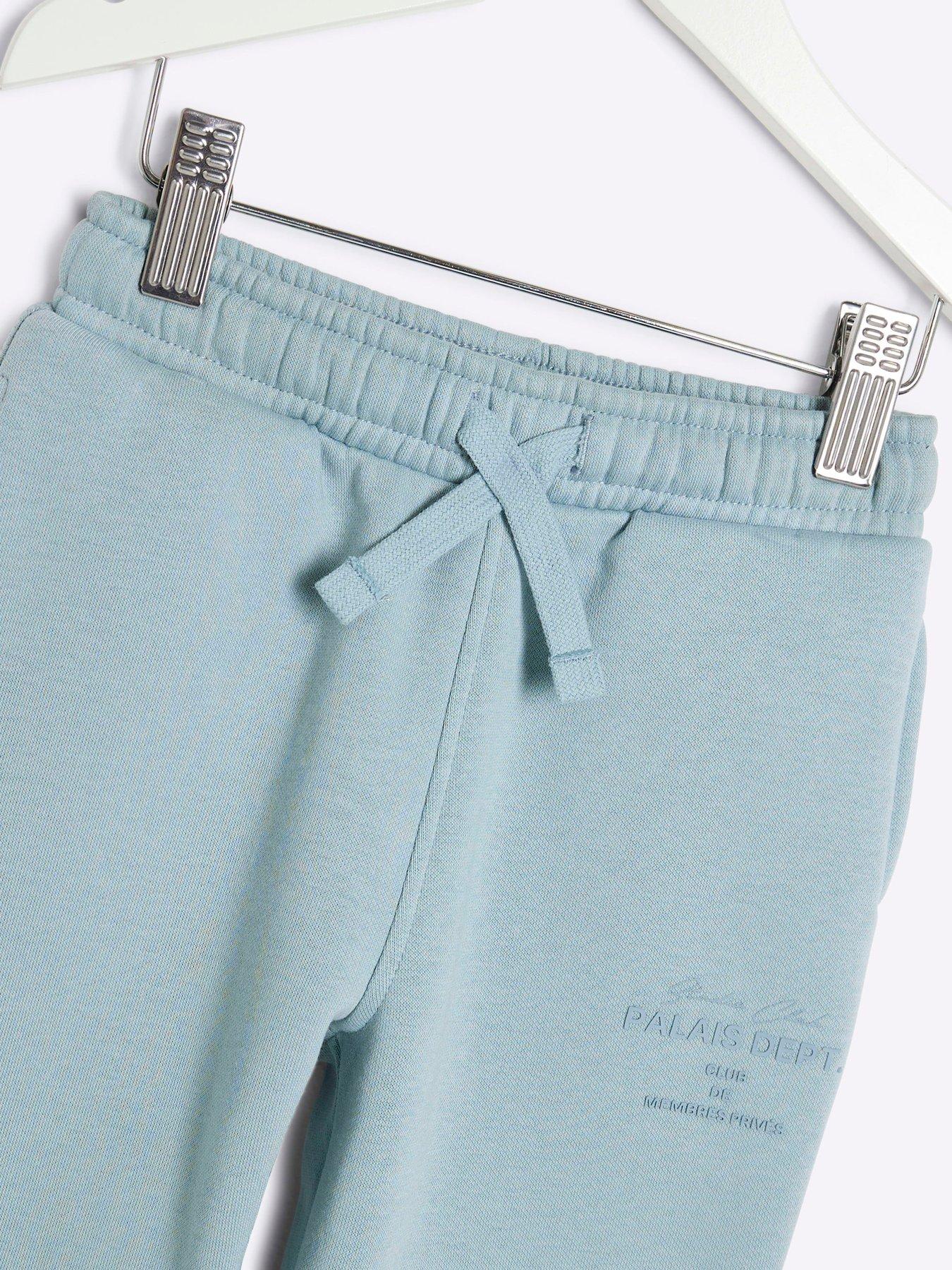 image of river-island-mini-mini-boys-palais-joggers-blue