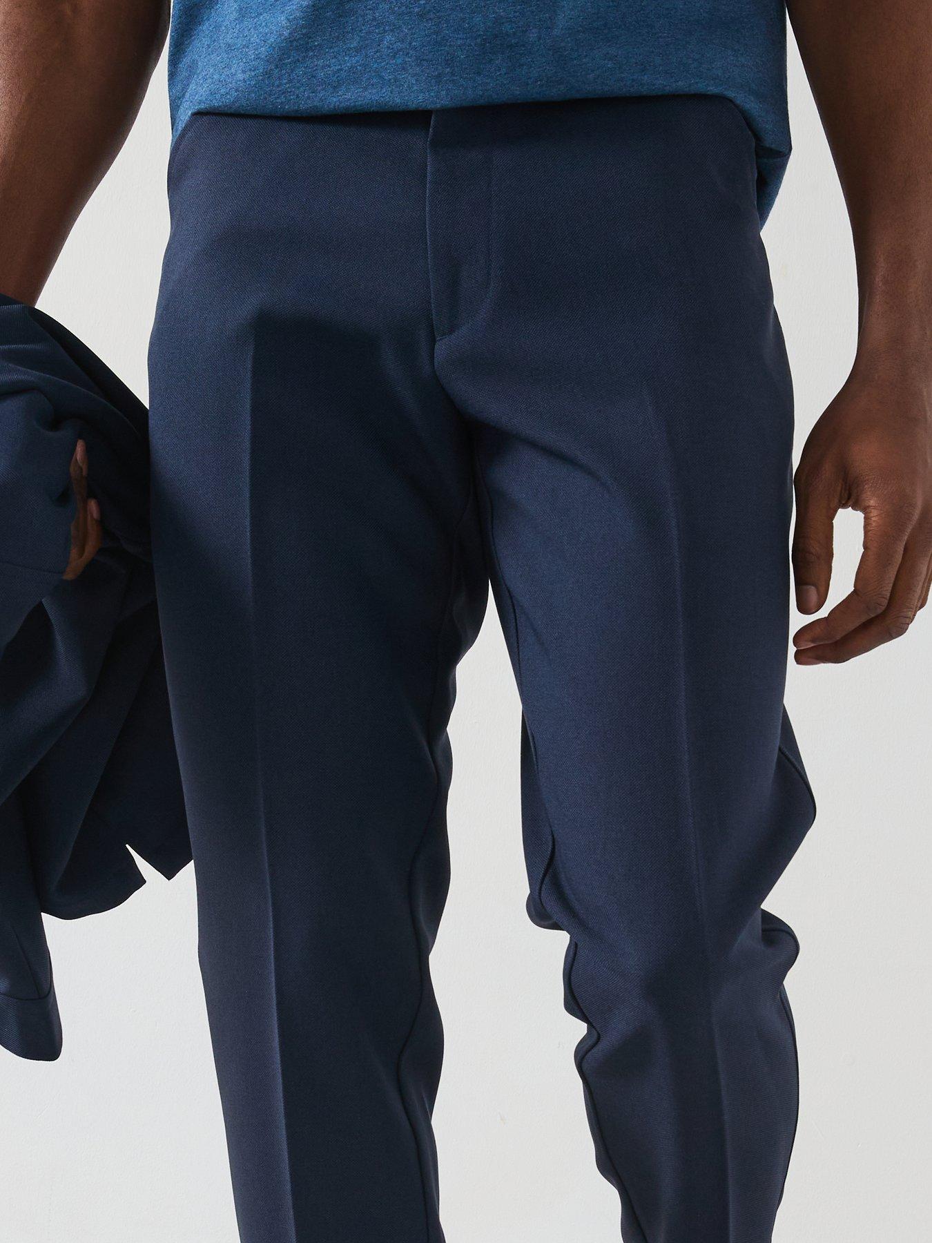  image of farah-norwood-archive-regular-fit-trousers-navy
