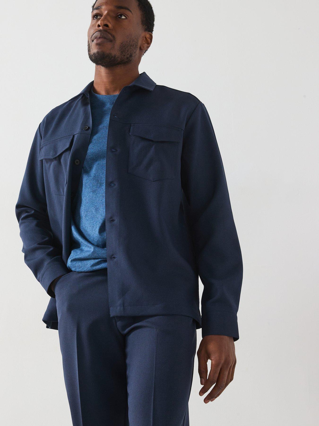 image of farah-norwood-archive-regular-fit-trousers-navy