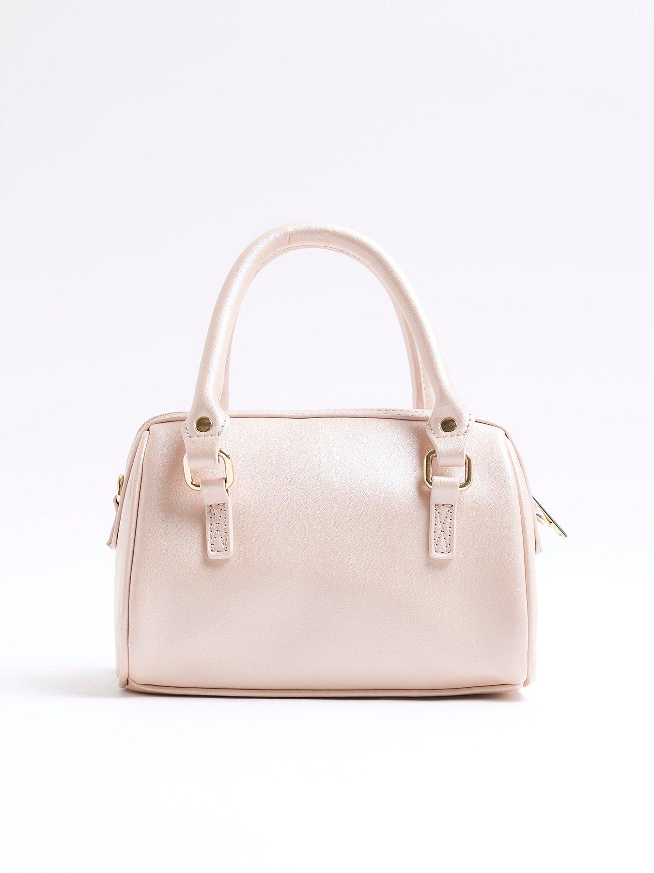  image of river-island-girls-ri-ruched-tote-bag-pink