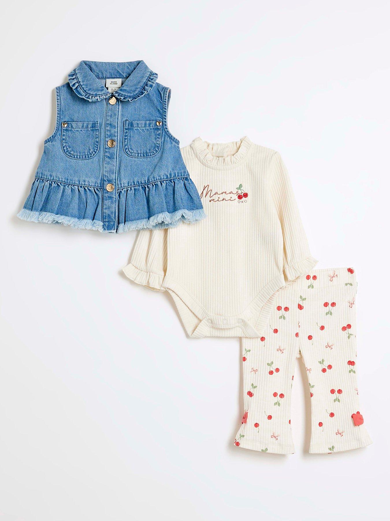 river-island-baby-baby-girls-denim-gilet-cherry-set-cream