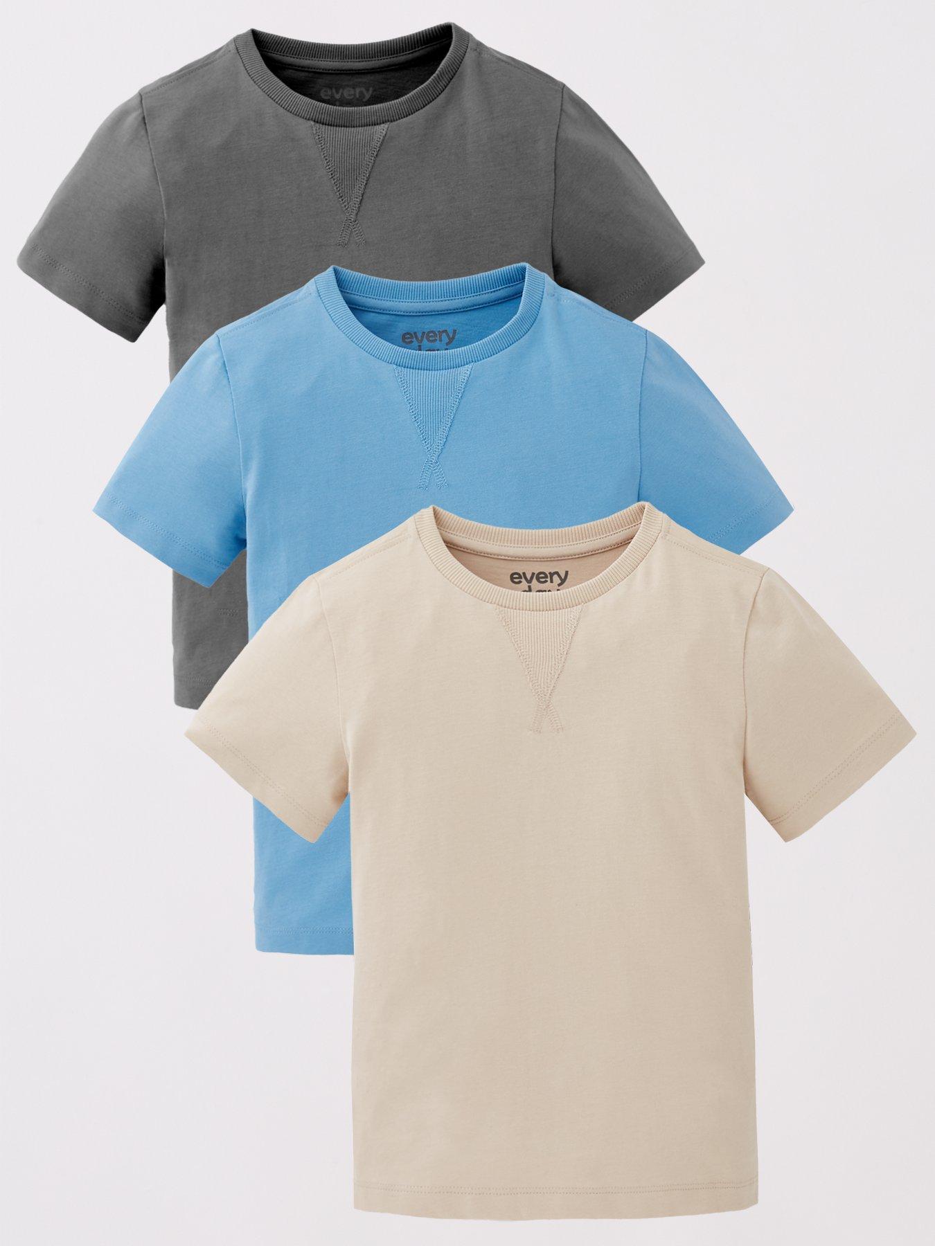 front image of everyday-boys-3-pack-tshirts-multi