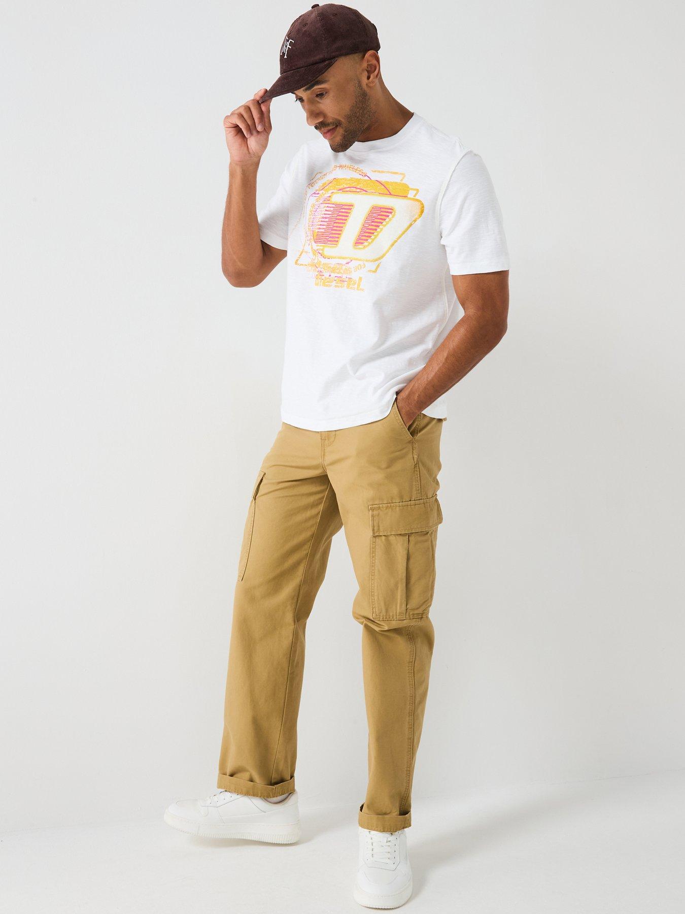  image of diesel-t-adjust-r11-graphic-t-shirt--white