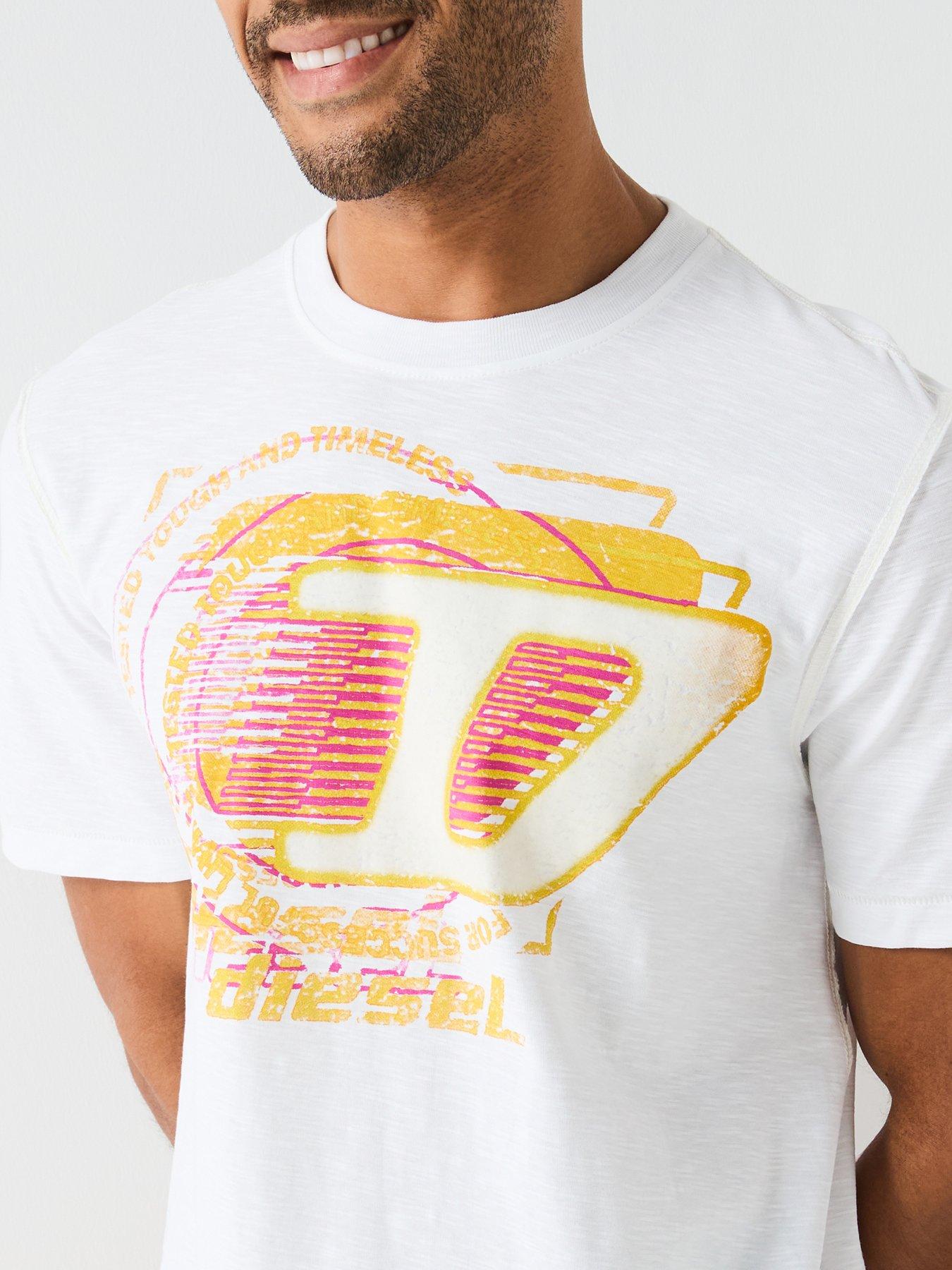  image of diesel-t-adjust-r11-graphic-t-shirt--white