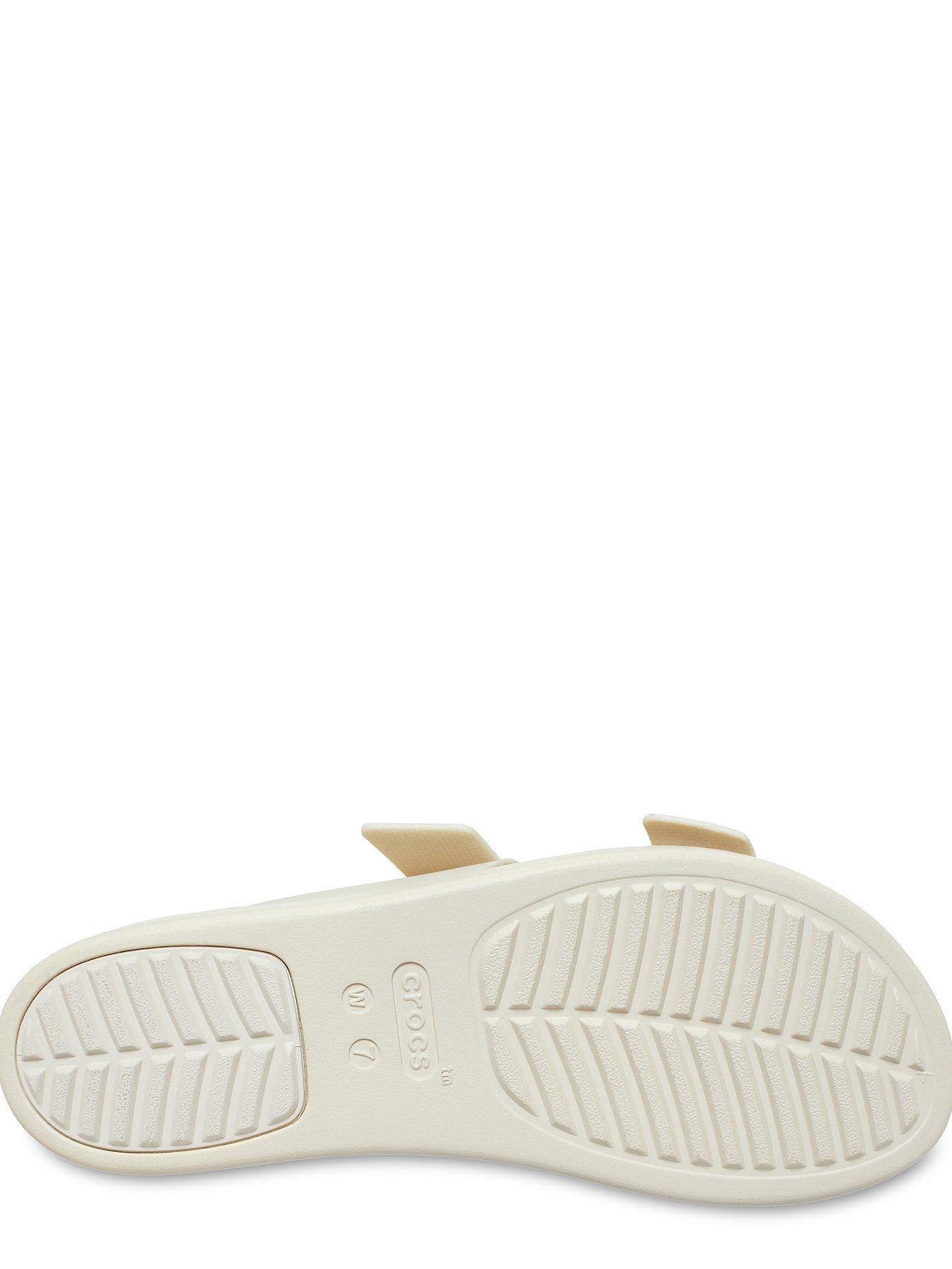  image of crocs-brooklyn-buckle-flat-sandal-beige