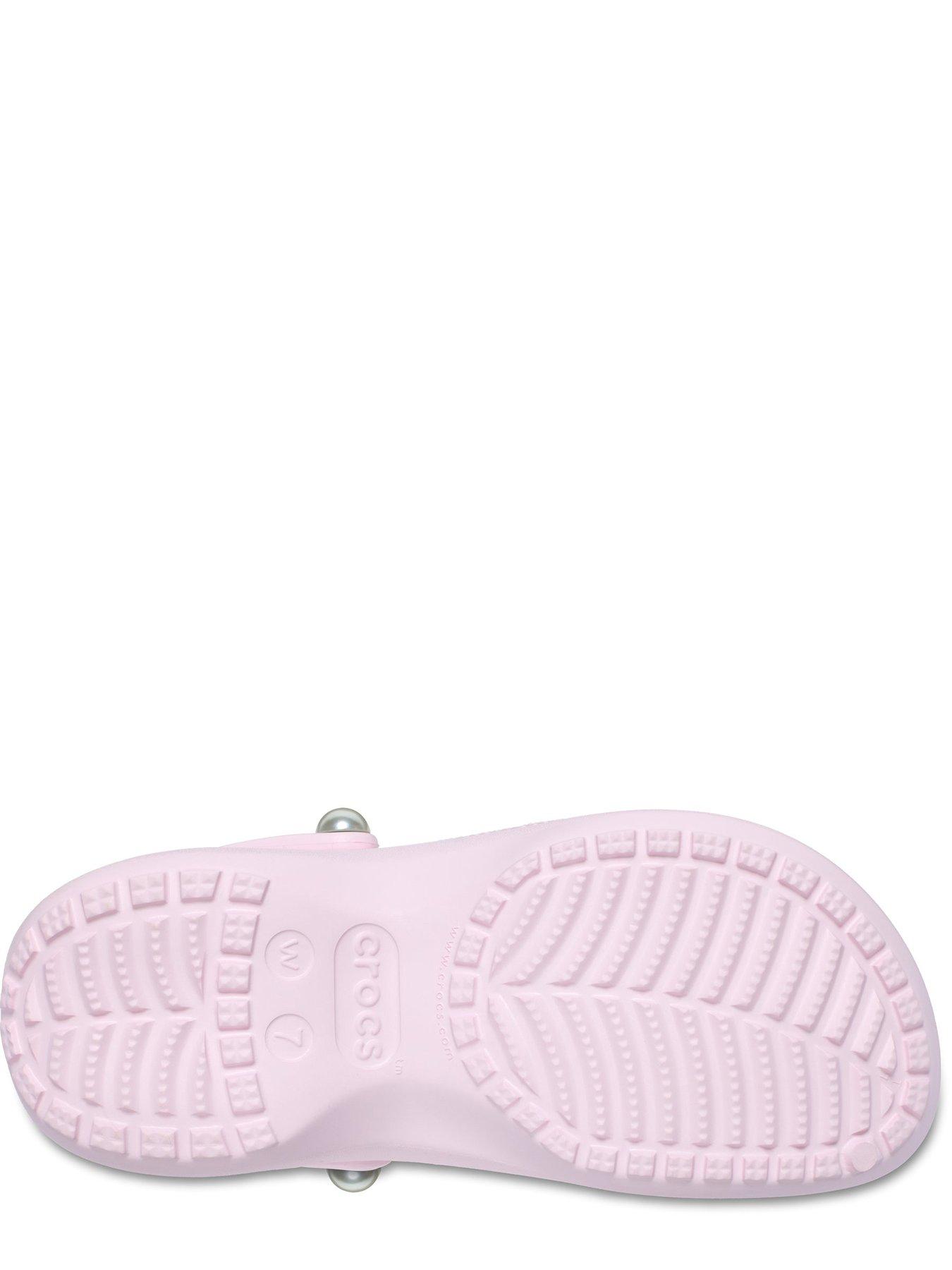  image of crocs-classic-platform-pearl-clog-pink