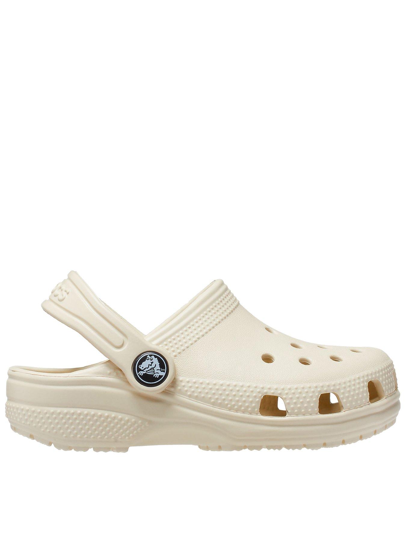 front image of crocs-toddler-classic-clog-bone