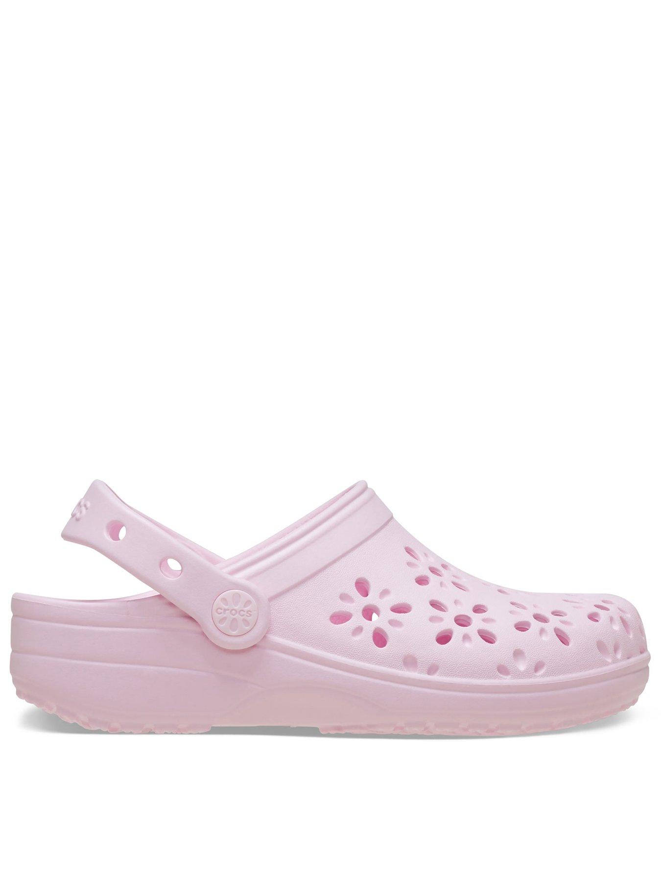crocs-classic-floral-cut-out-clog-k-pink