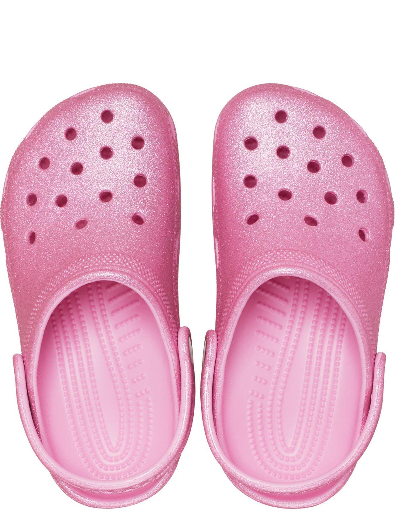 Image 4 of 6 of Crocs Classic Glitter Clog K - Pink