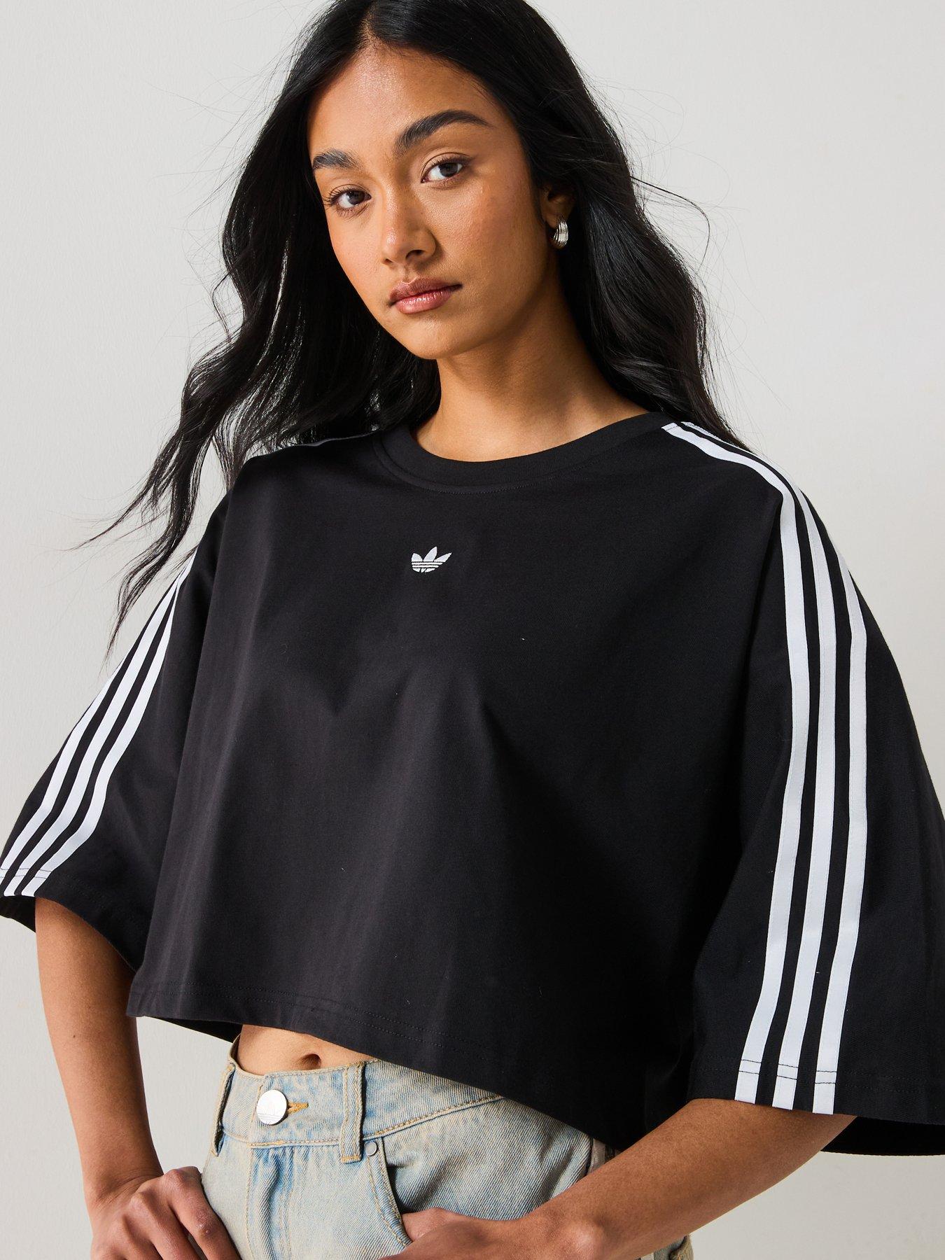 ★adidas★ ADILENIUM 3 Boxy Oversized Tee Black Adidas Original Adilenium Season 3 Boxy Oversized Tee