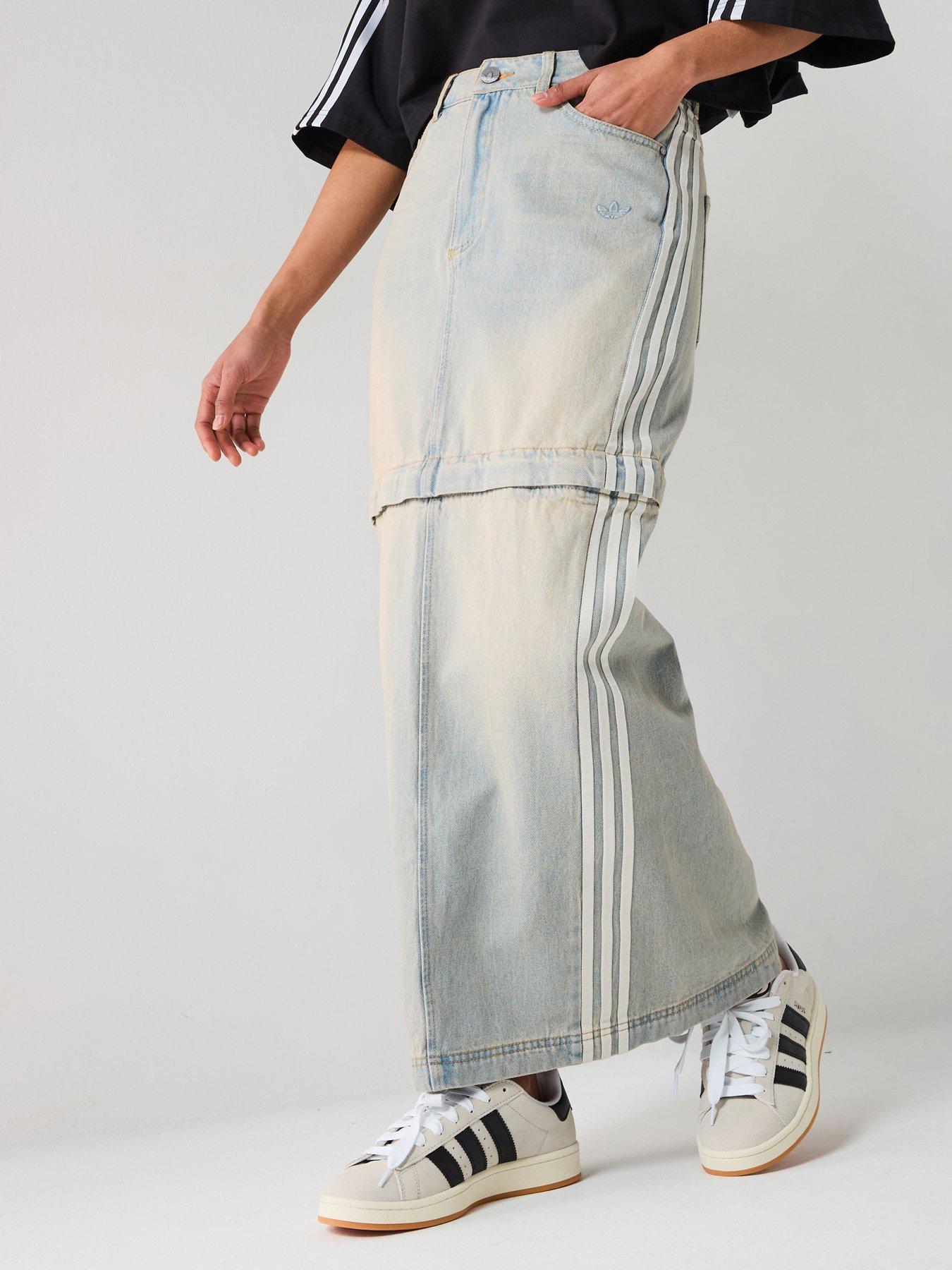 undefined Adilenium Two-in-one Denim Skirt - Blue