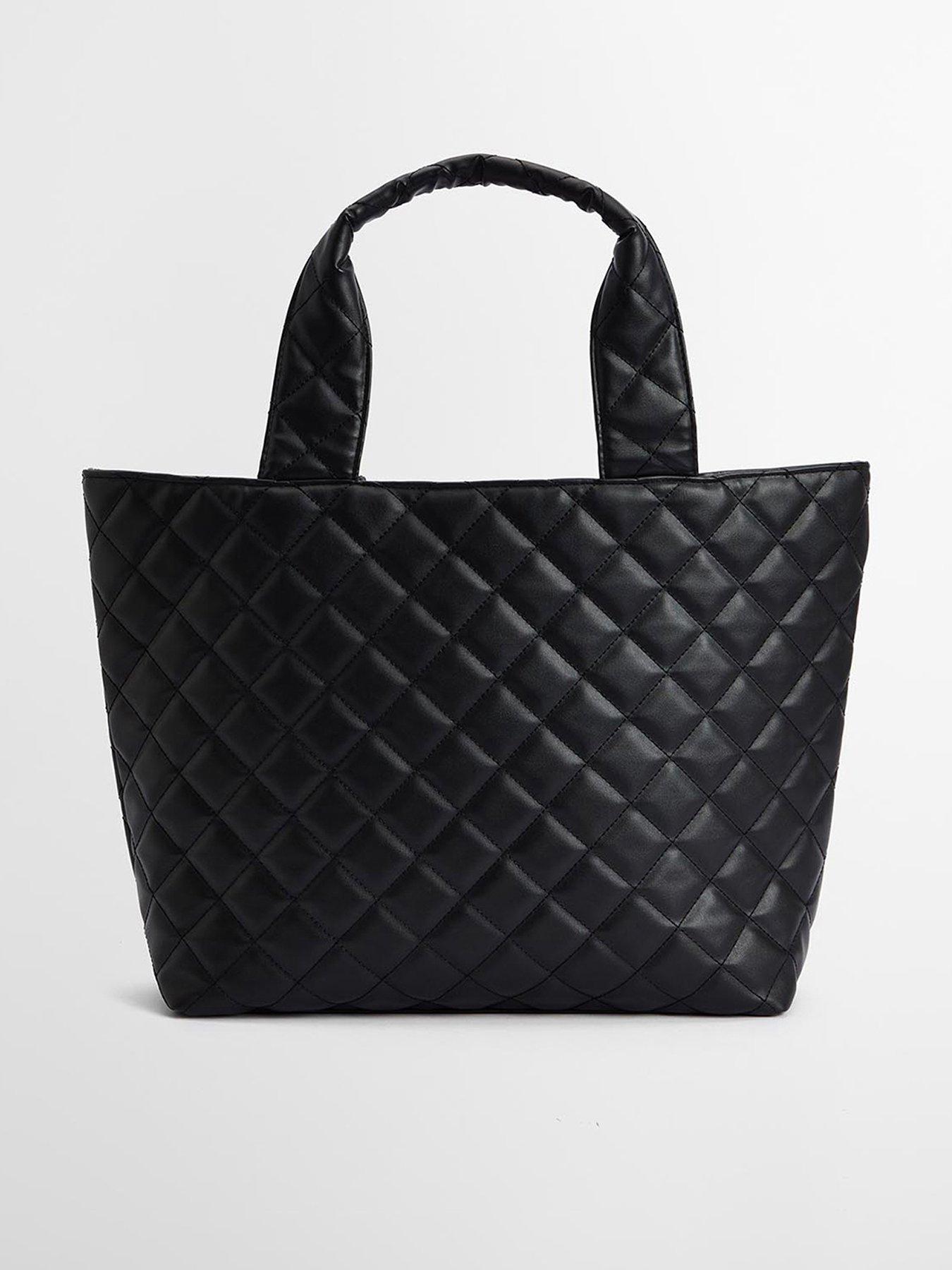  image of barbour-international-battersea-quilted-mini-tote-bag--black