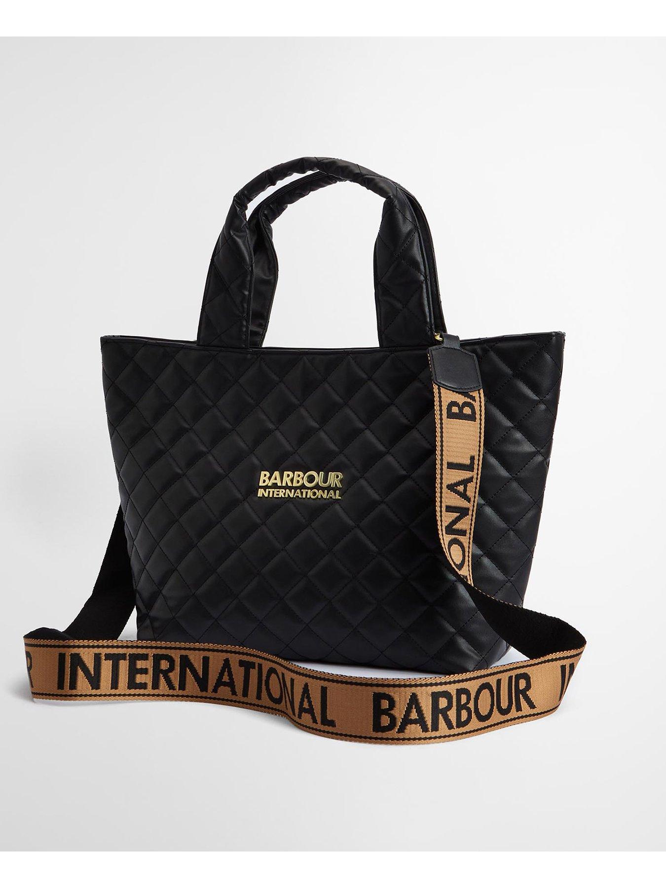  image of barbour-international-battersea-quilted-mini-tote-bag--black