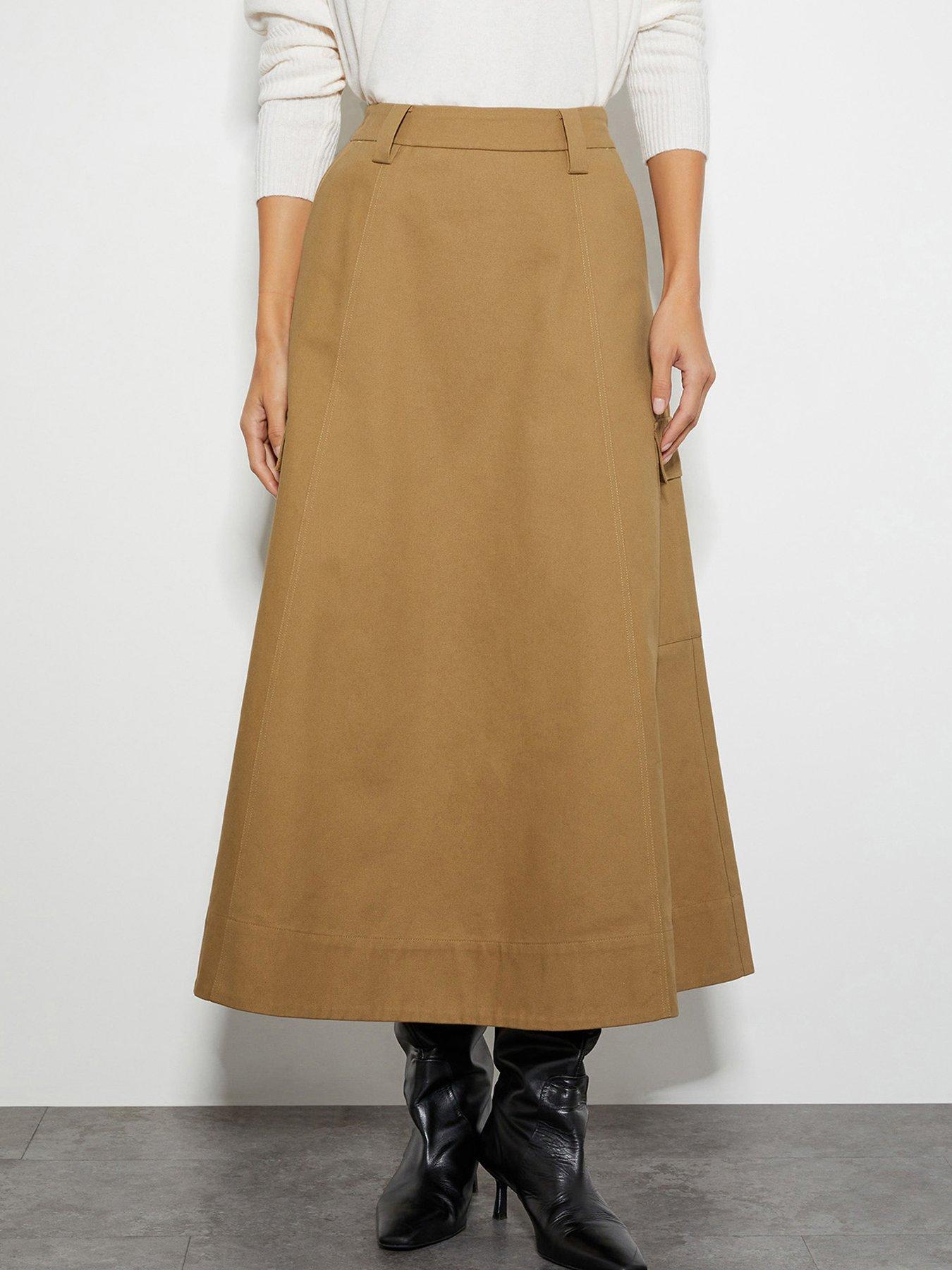 undefined Hanna Cargo Skirt - Natural
