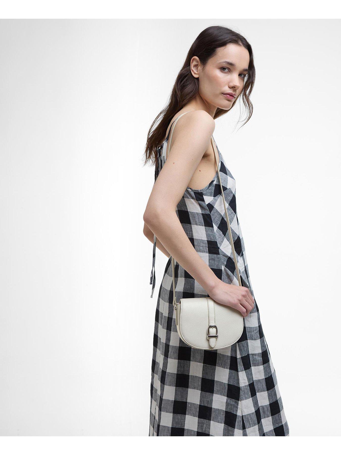  image of barbour-laire-leather-saddle-bag-beige
