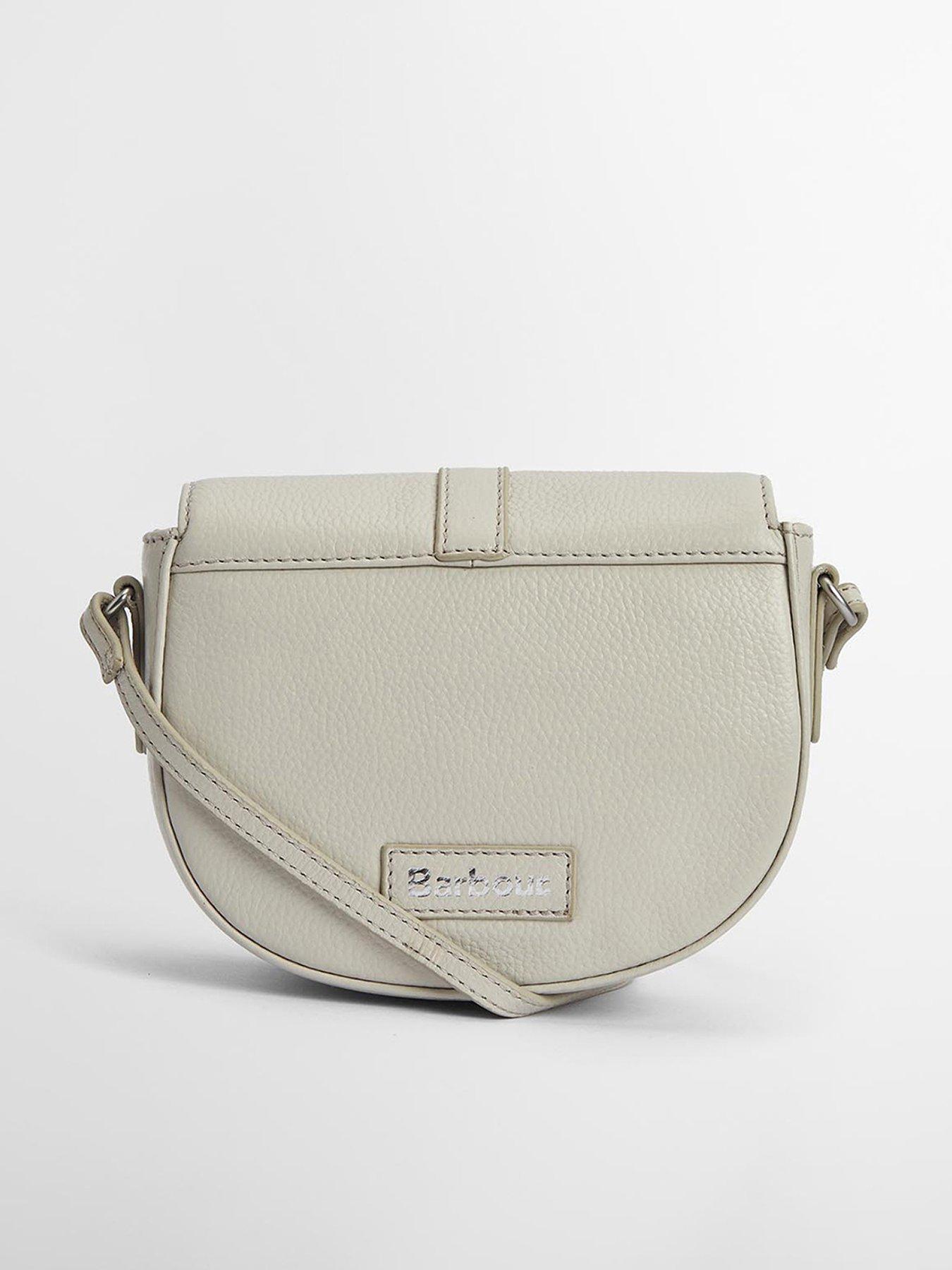  image of barbour-laire-leather-saddle-bag-beige