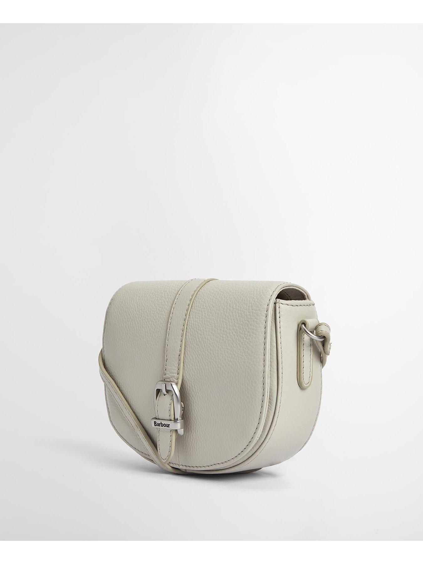  image of barbour-laire-leather-saddle-bag-beige