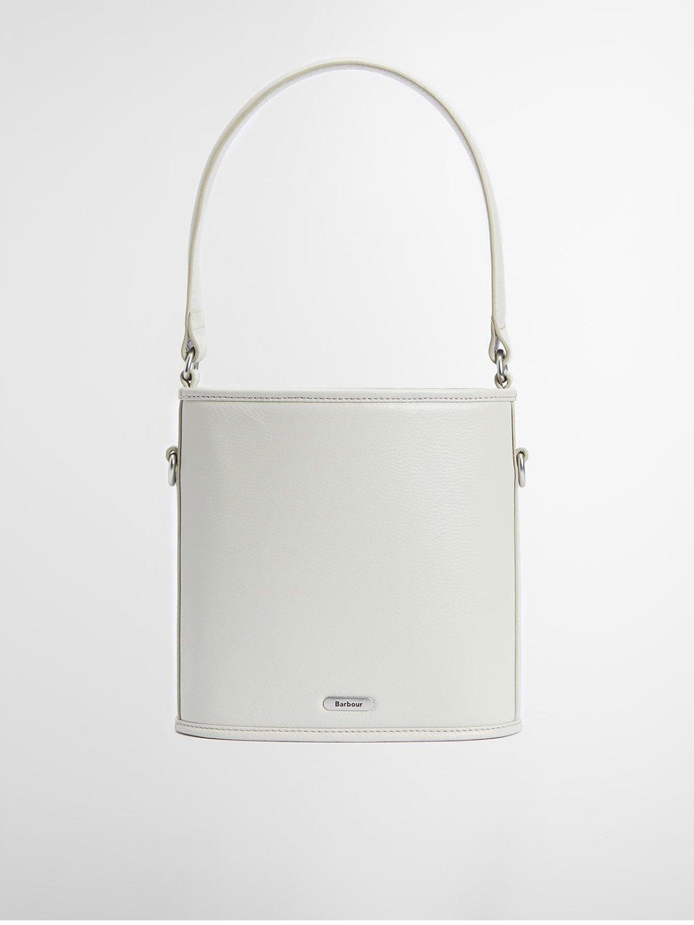 Barbour Laire Leather Bucket Bag - Beige