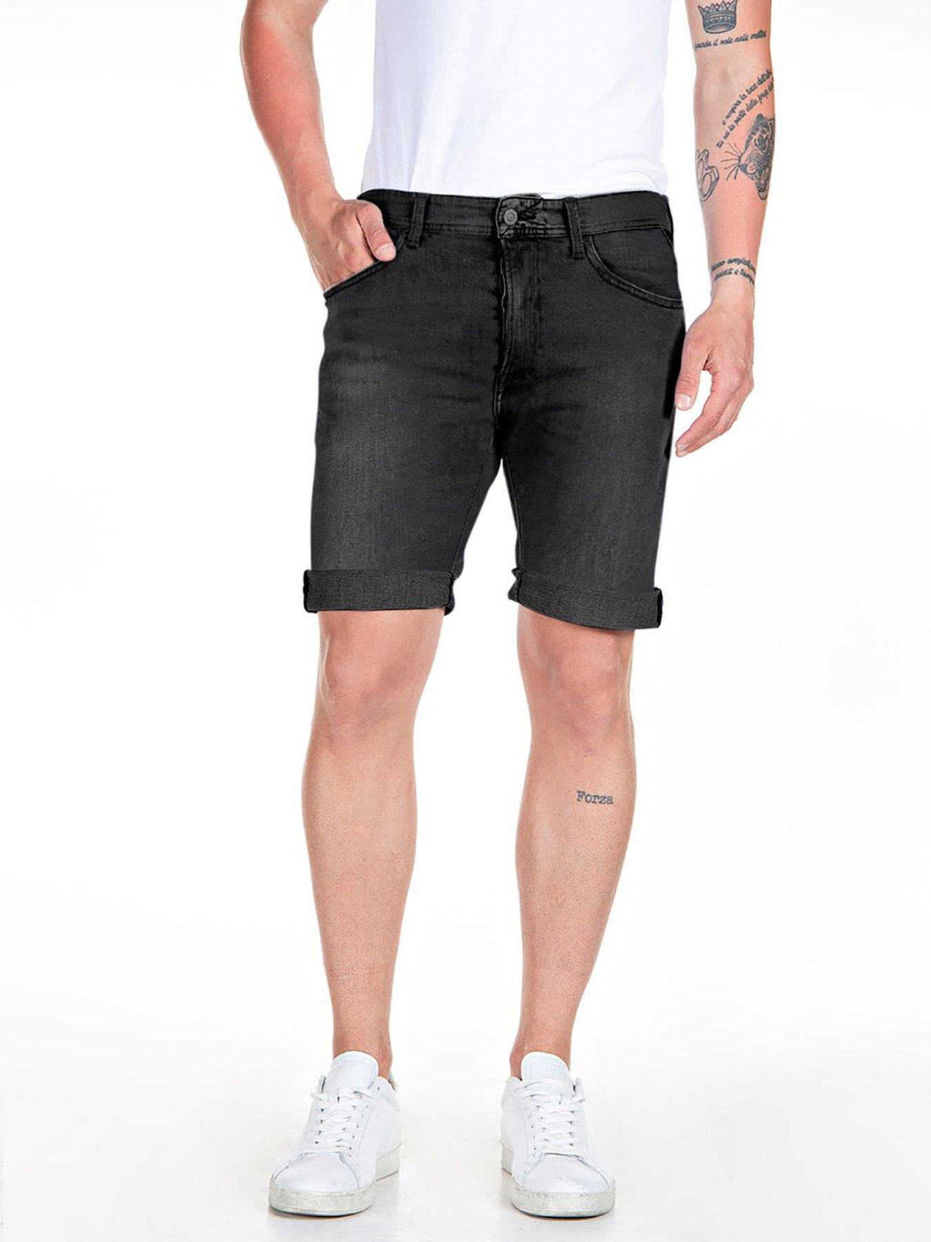 replay-981-denim-shorts--dark-grey
