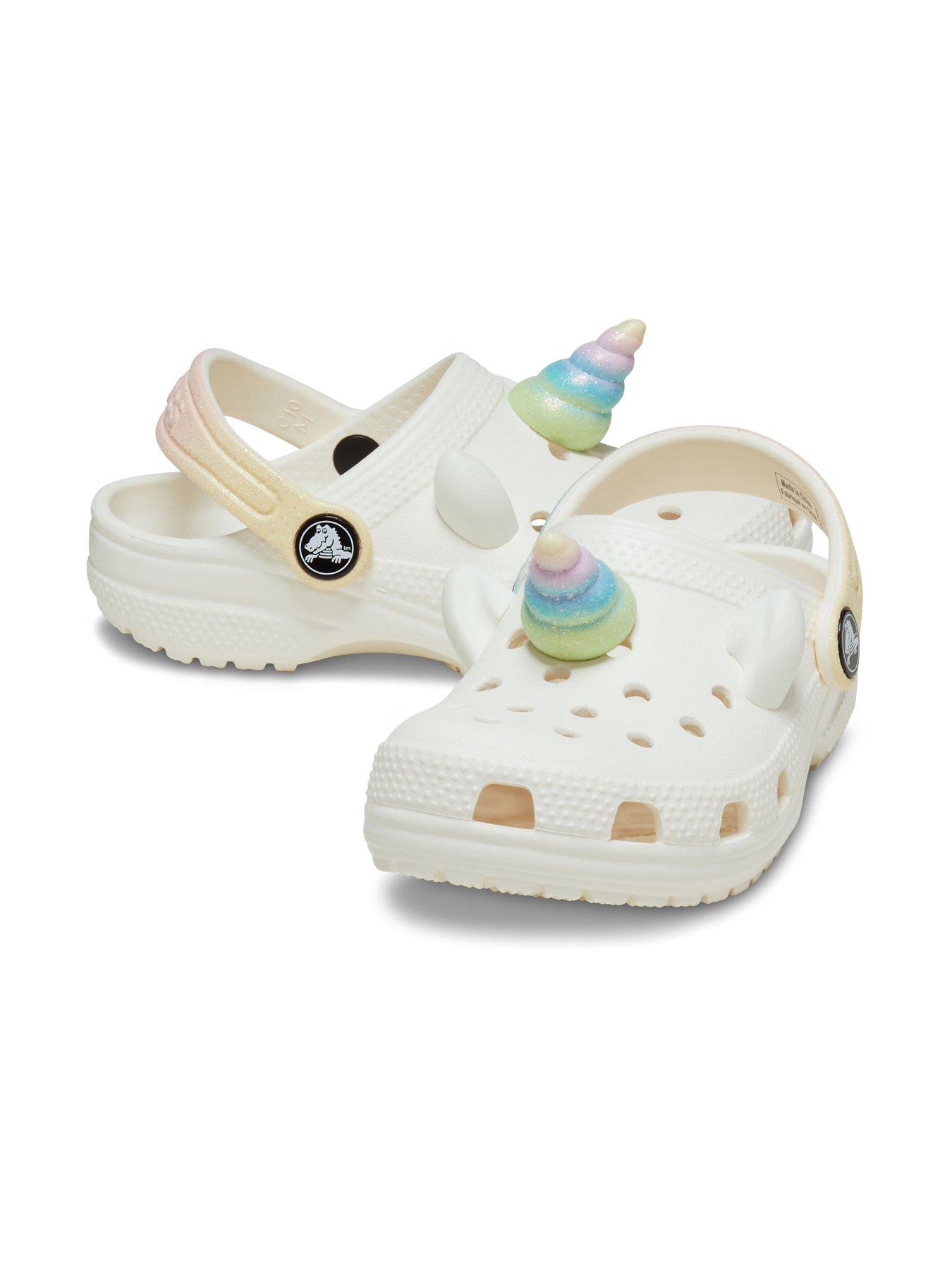  image of crocs-classic-i-am-rainbow-unicorn-clog-cream