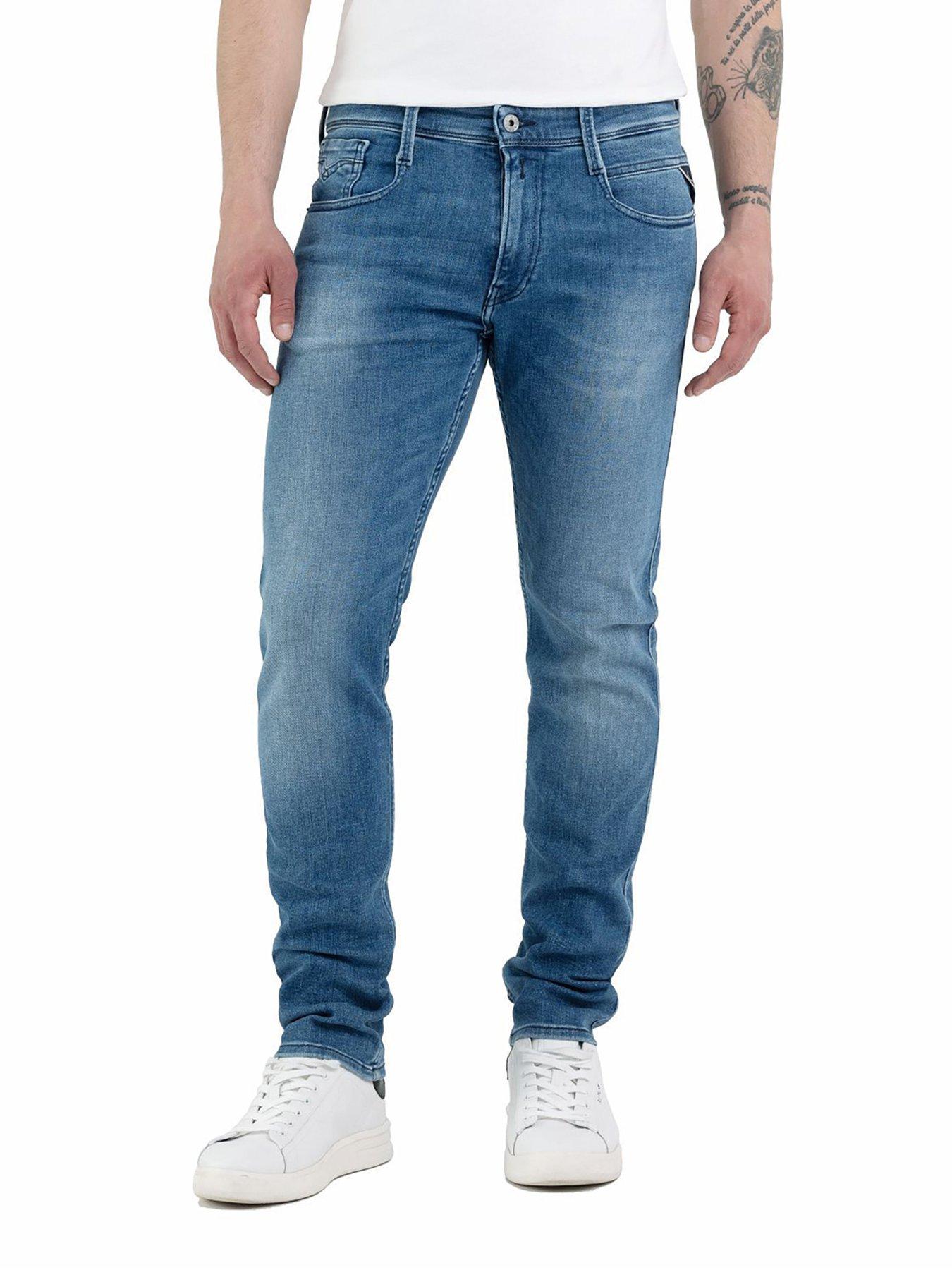 Replay Anbass C-Stretch Slim Fit Jeans - Blue