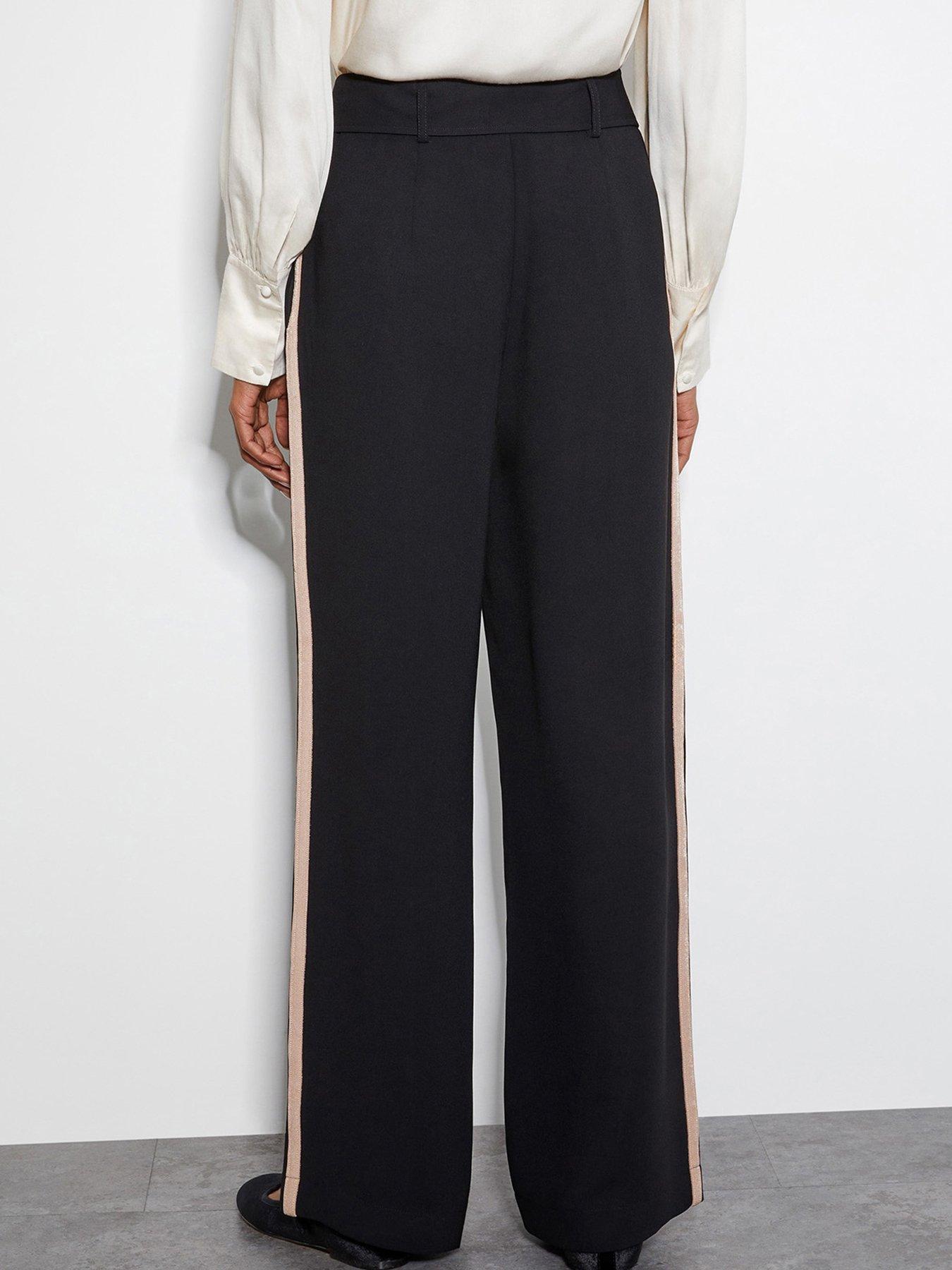  image of monsoon-scarlet-trim-trousers-black