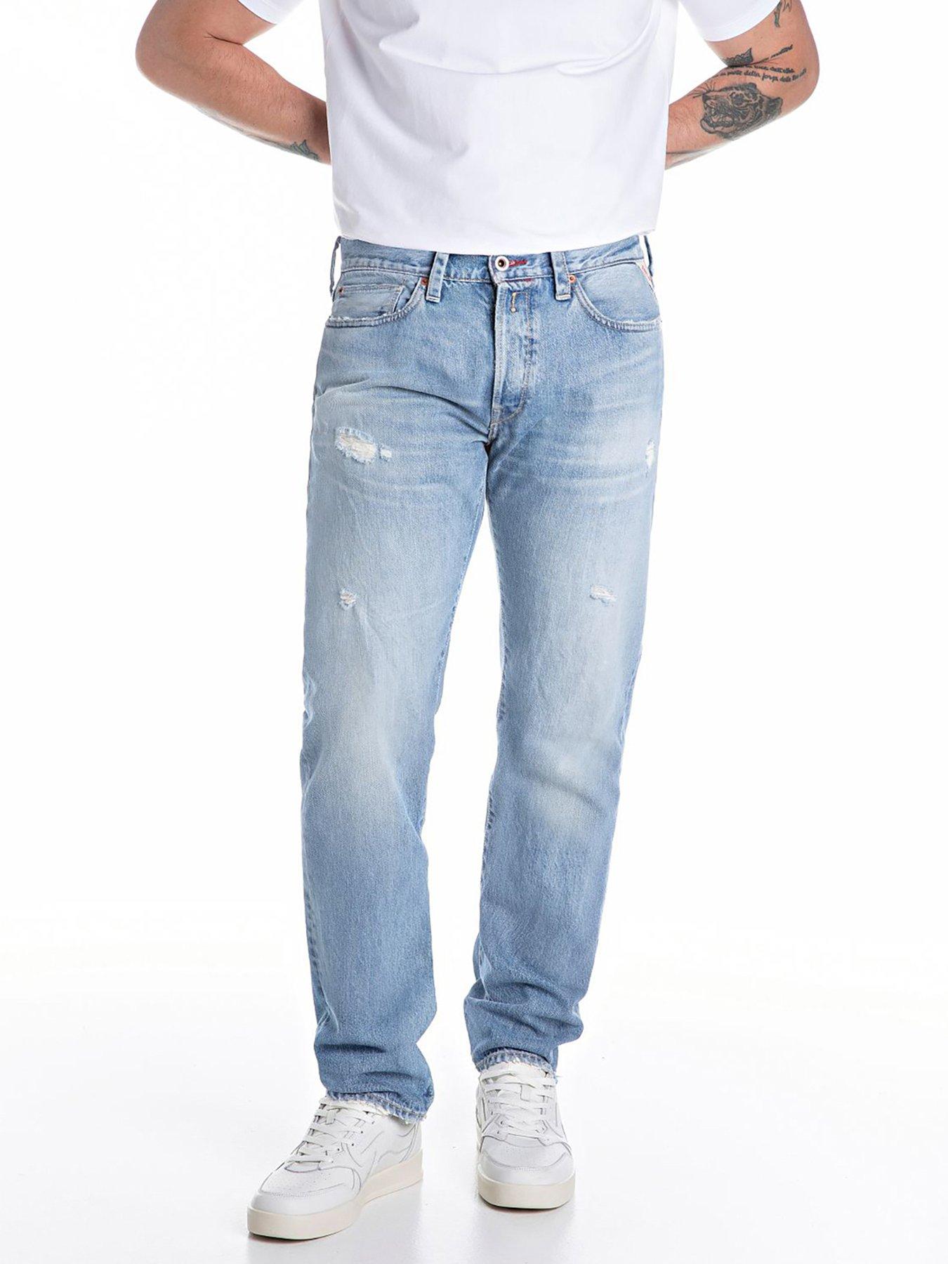 replay-neaal-distressed-regular-fit-jeans-light-blue