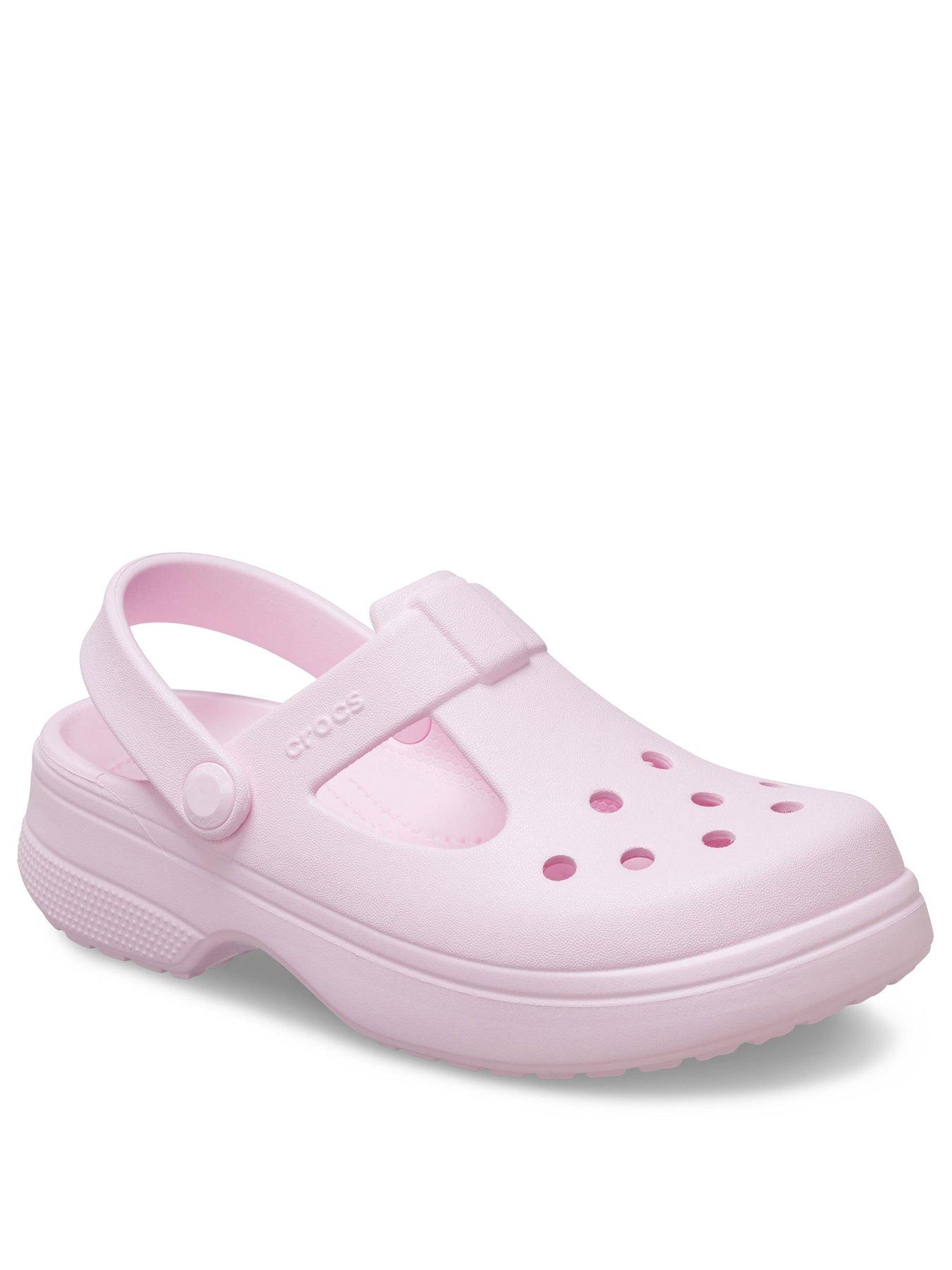  image of crocs-toddler-classic-mary-jane-clog-pink-milk