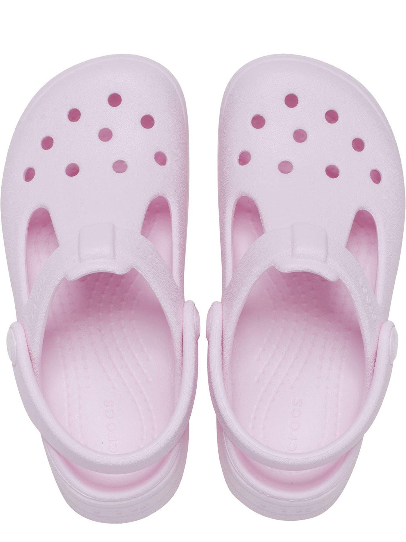  image of crocs-toddler-classic-mary-jane-clog-pink-milk