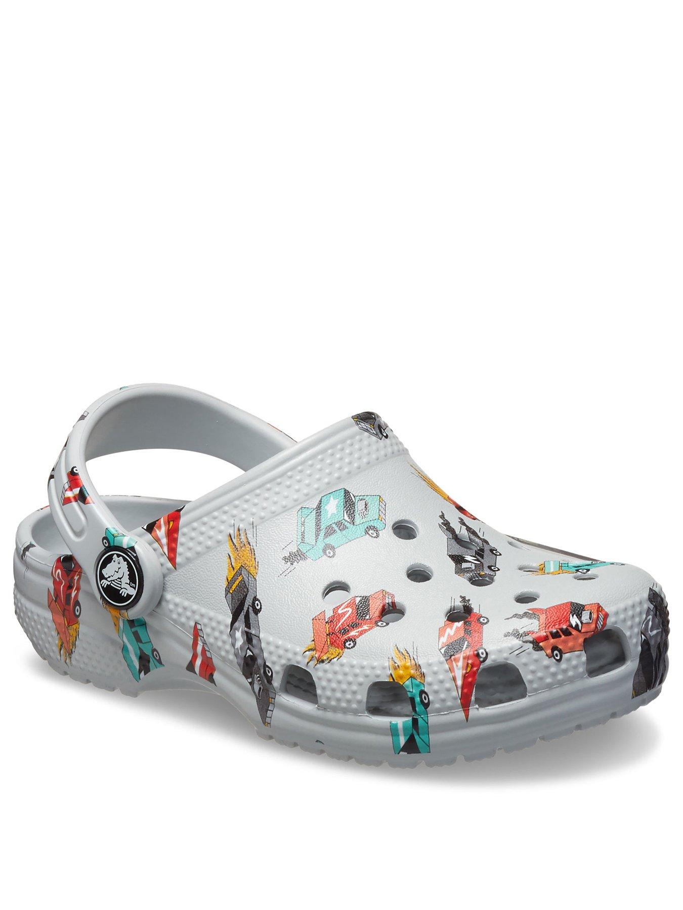 stillFront image of crocs-classic-race-cars-graphic-cg-t-grey
