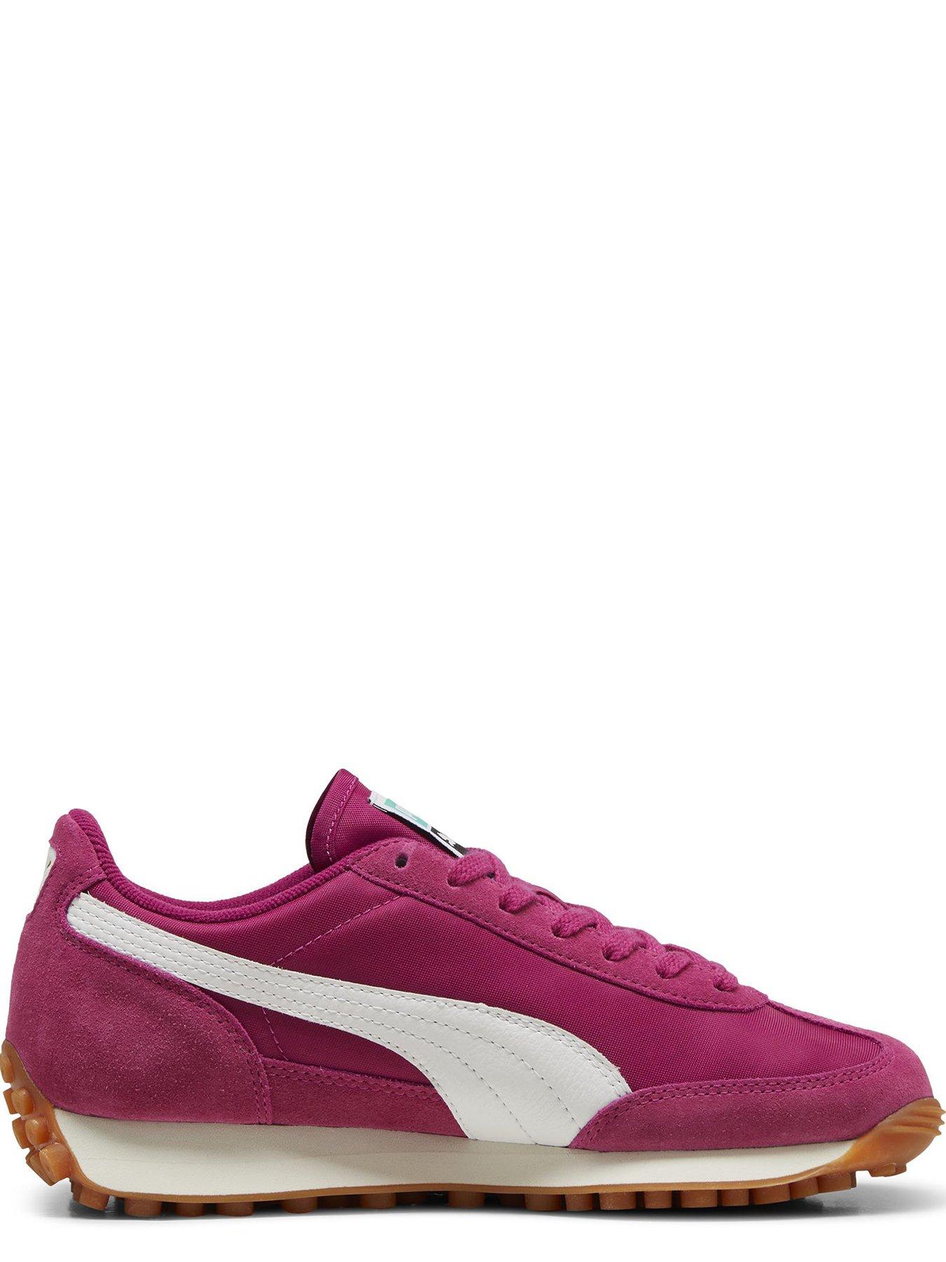  image of puma-womens-easy-rider-vintage-trainers-dark-pink