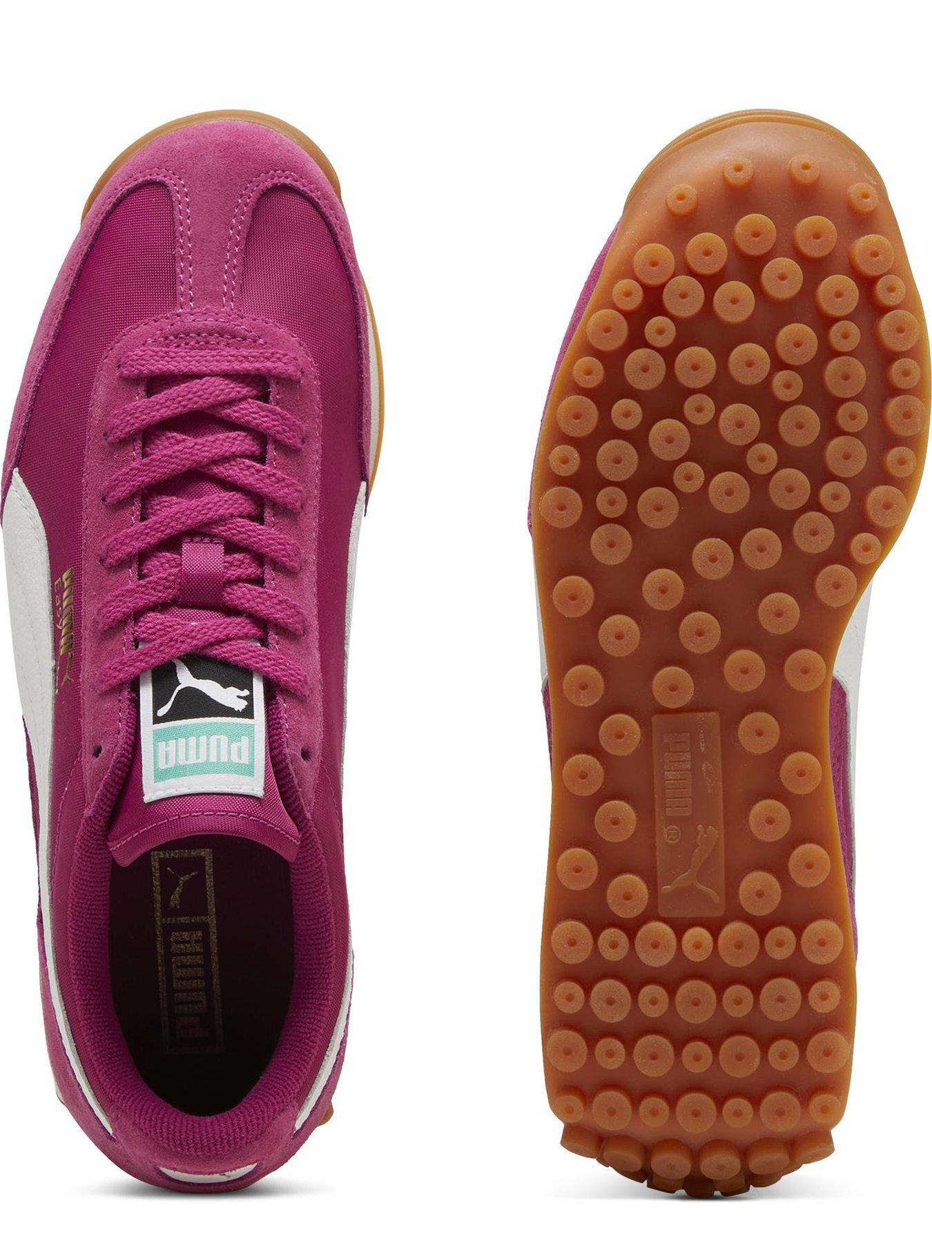  image of puma-womens-easy-rider-vintage-trainers-dark-pink