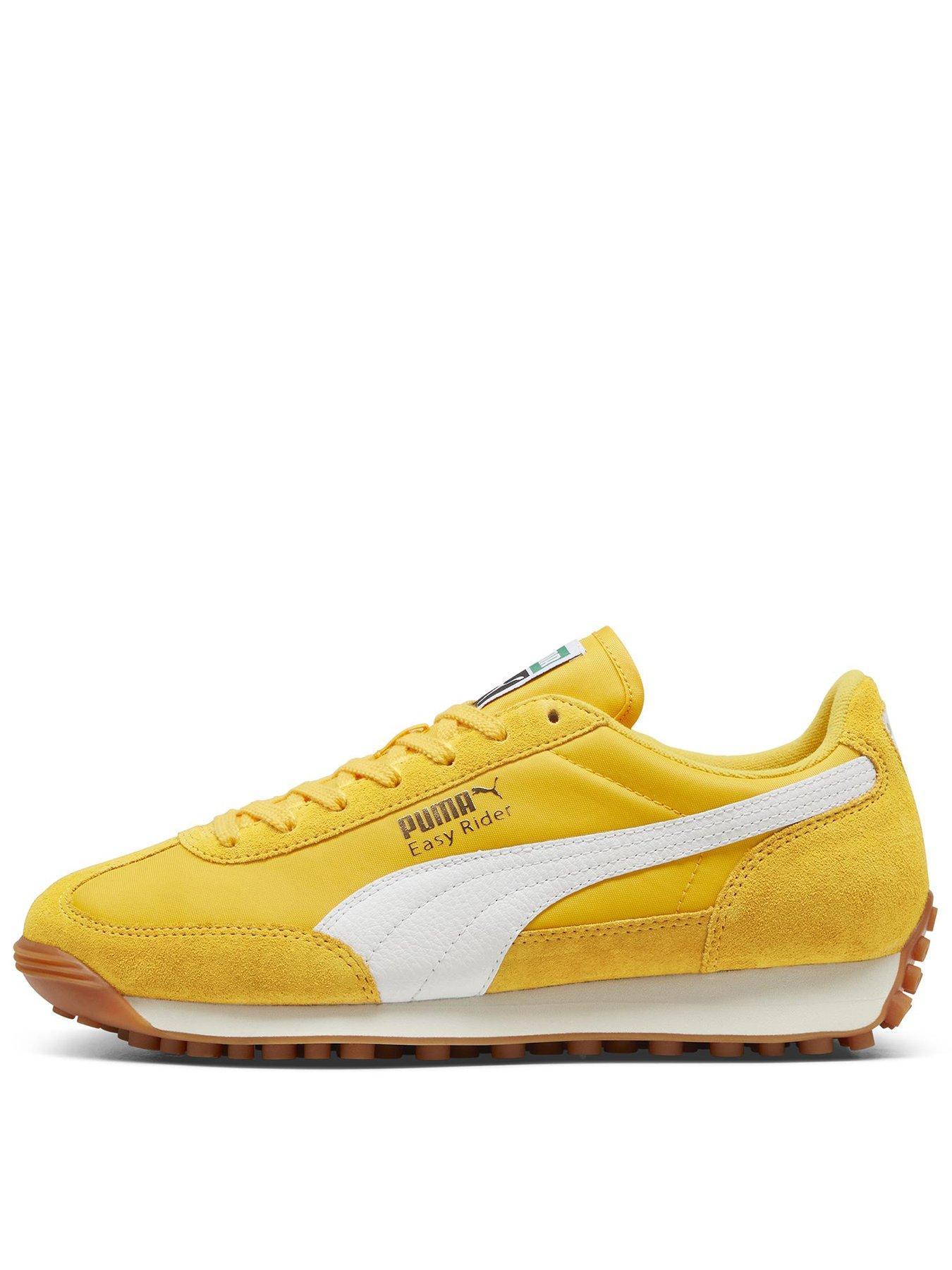  image of puma-womens-easy-rider-vintage-trainers-yellow
