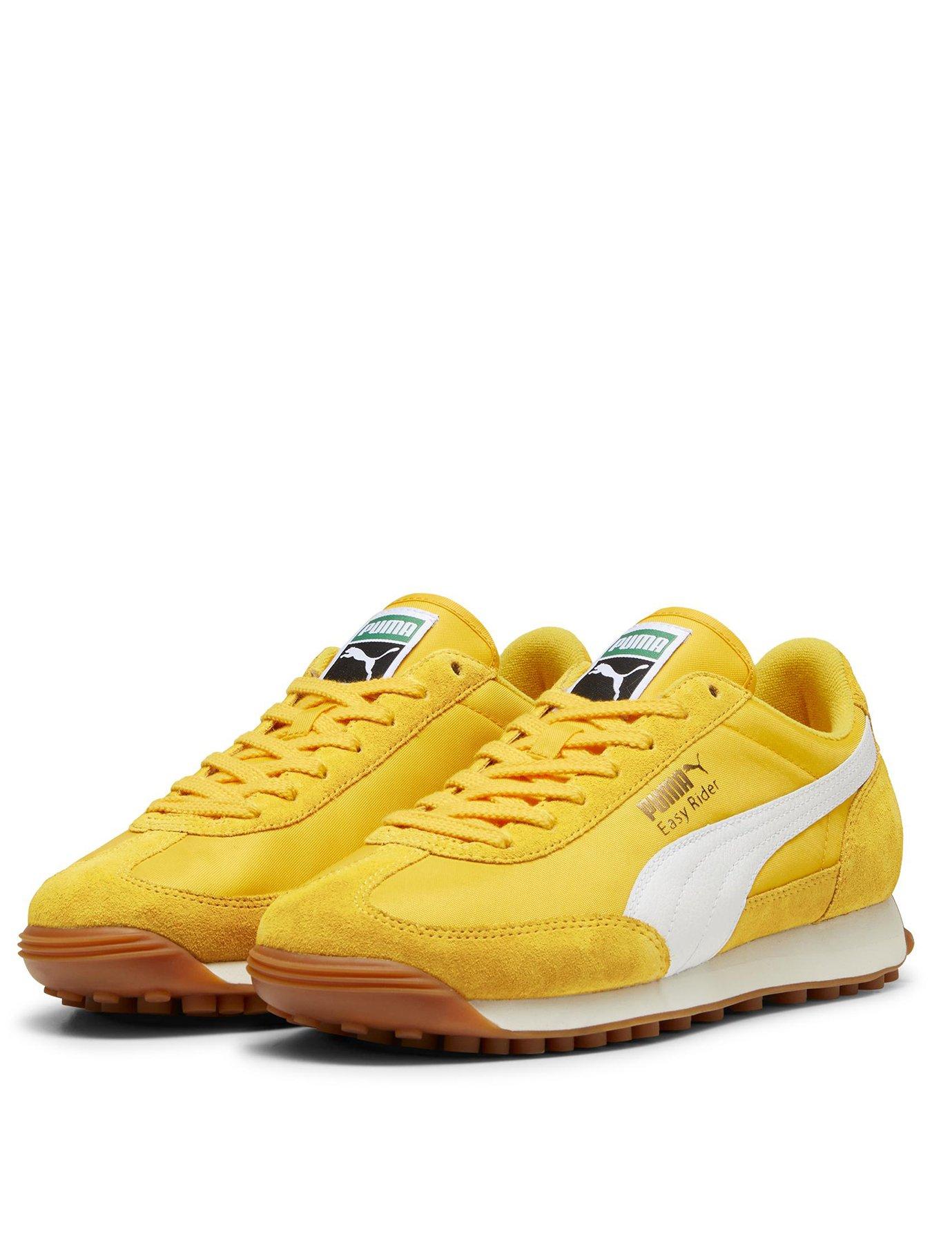  image of puma-womens-easy-rider-vintage-trainers-yellow