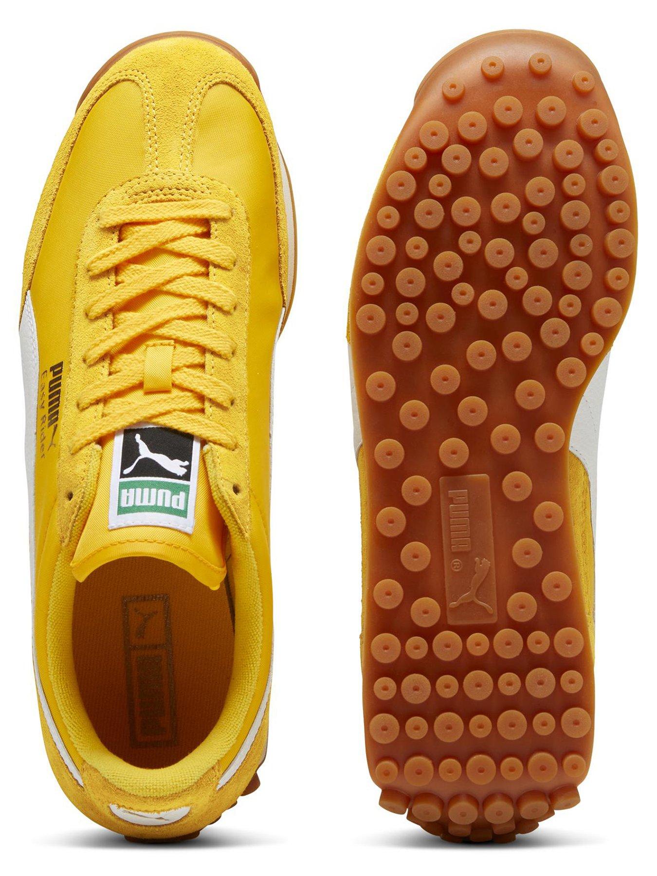  image of puma-womens-easy-rider-vintage-trainers-yellow