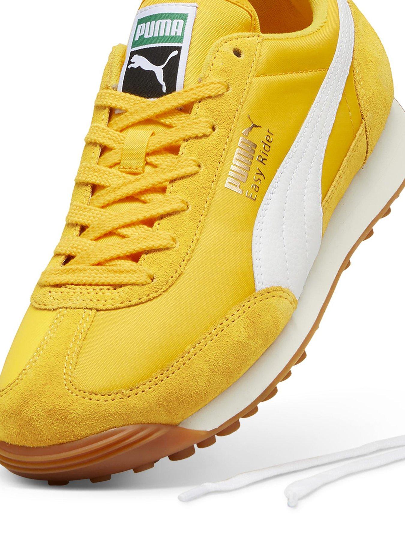  image of puma-womens-easy-rider-vintage-trainers-yellow