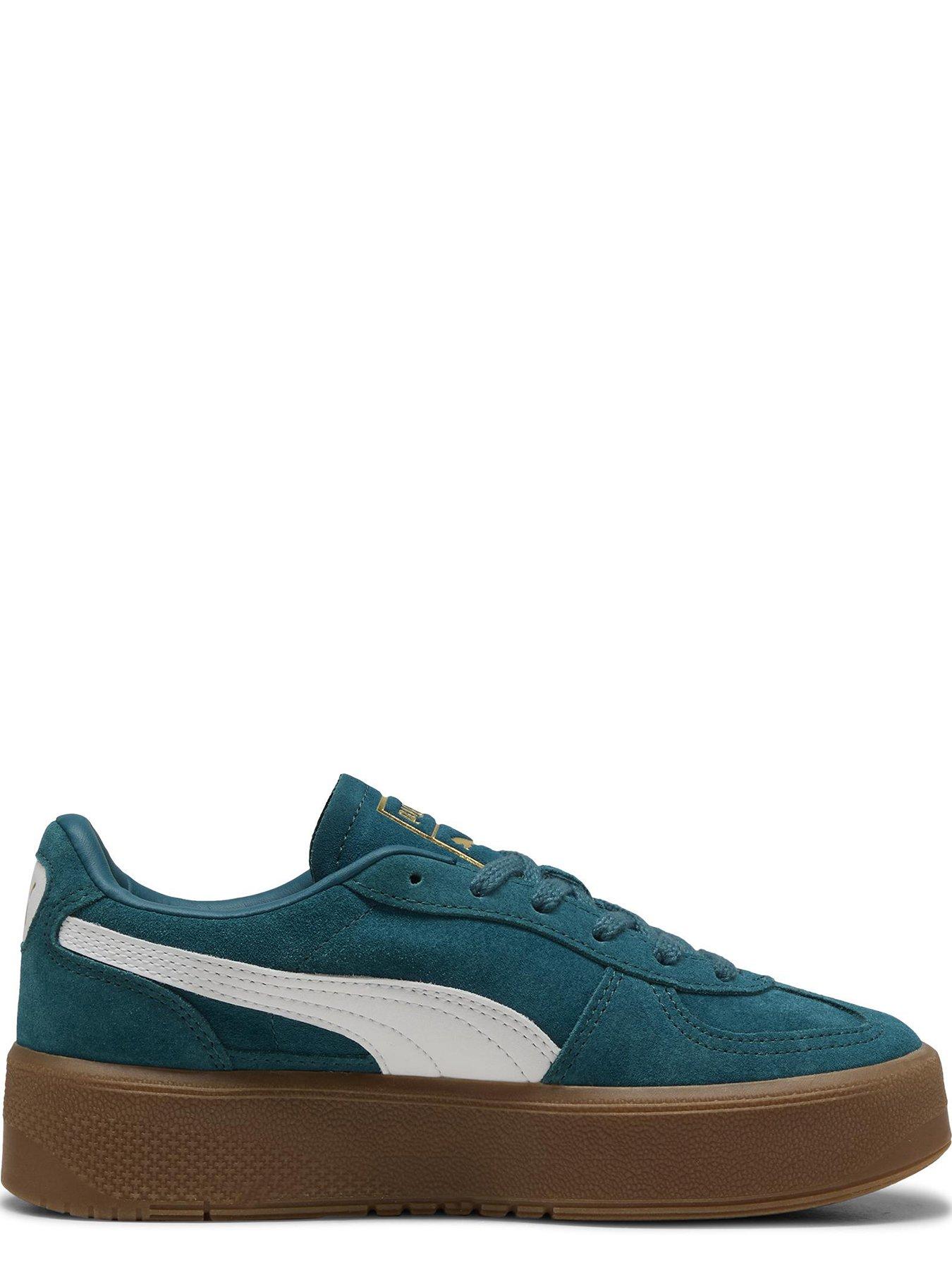 Puma Women's Palermo Elevata Trainers Dark Green Littlewoods