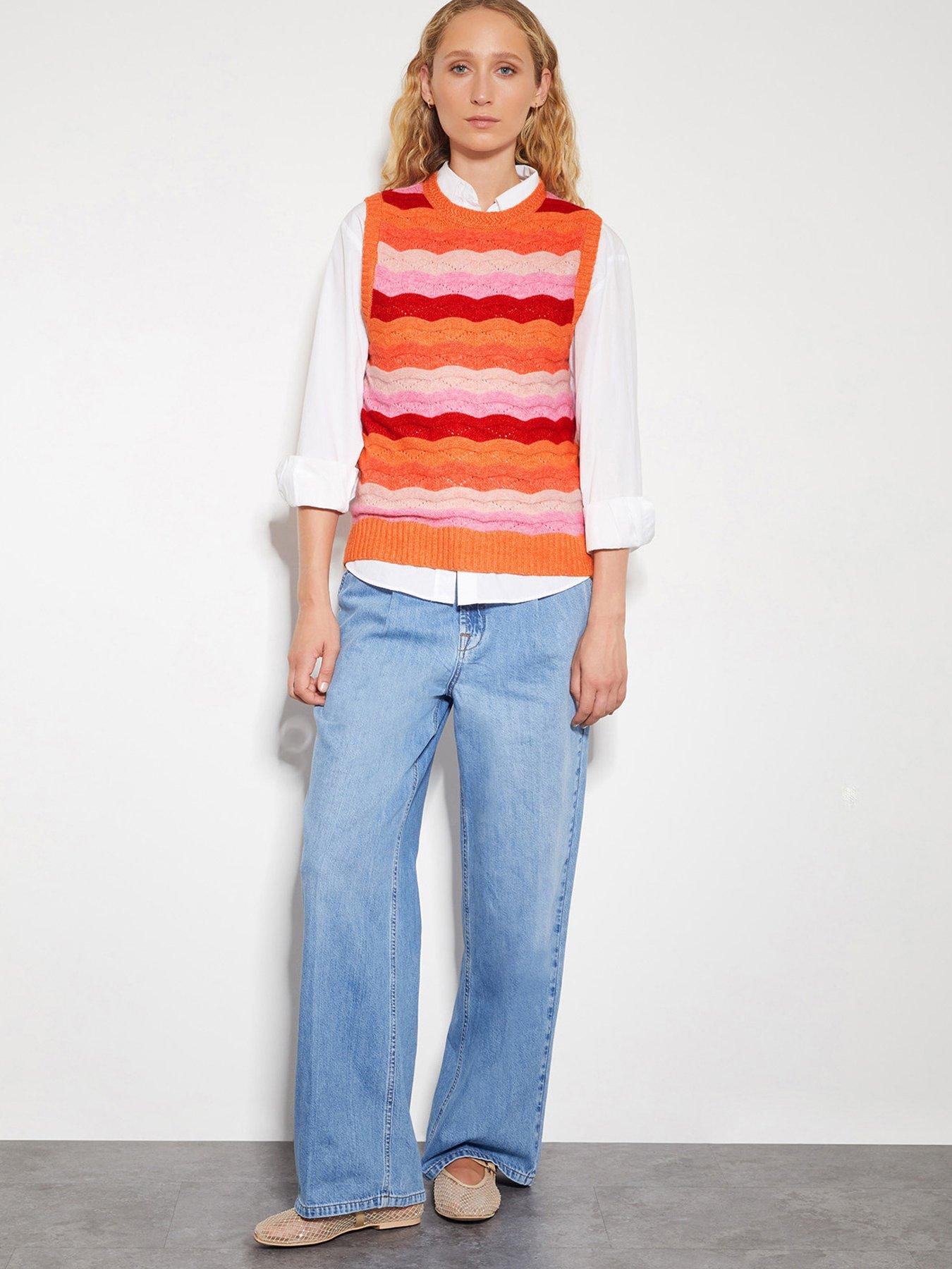  image of monsoon-sasha-stripe-tank-pink