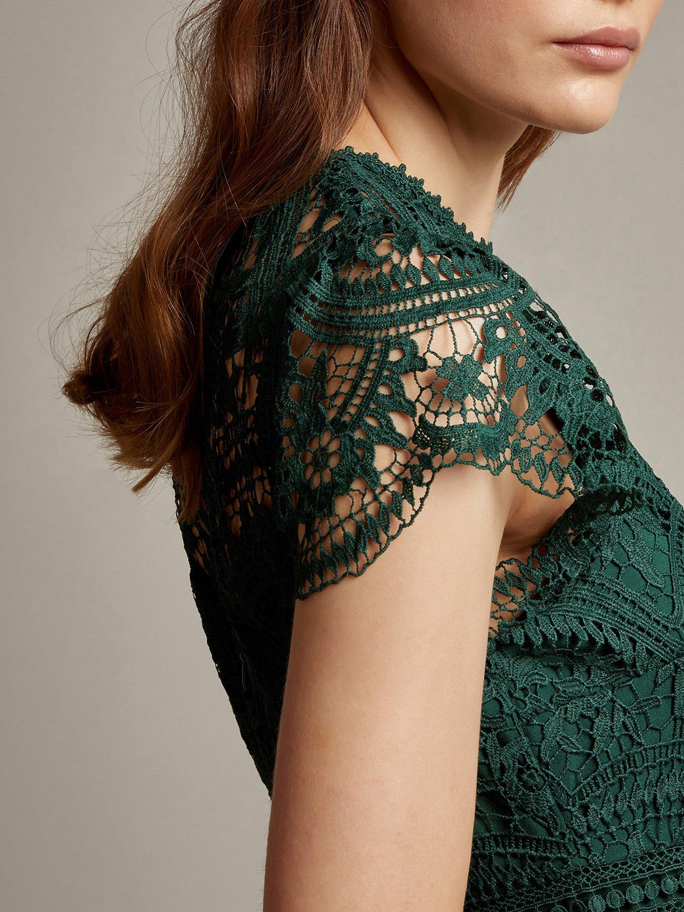 Image 4 of 5 of Monsoon Monica Maxi Dress - Green