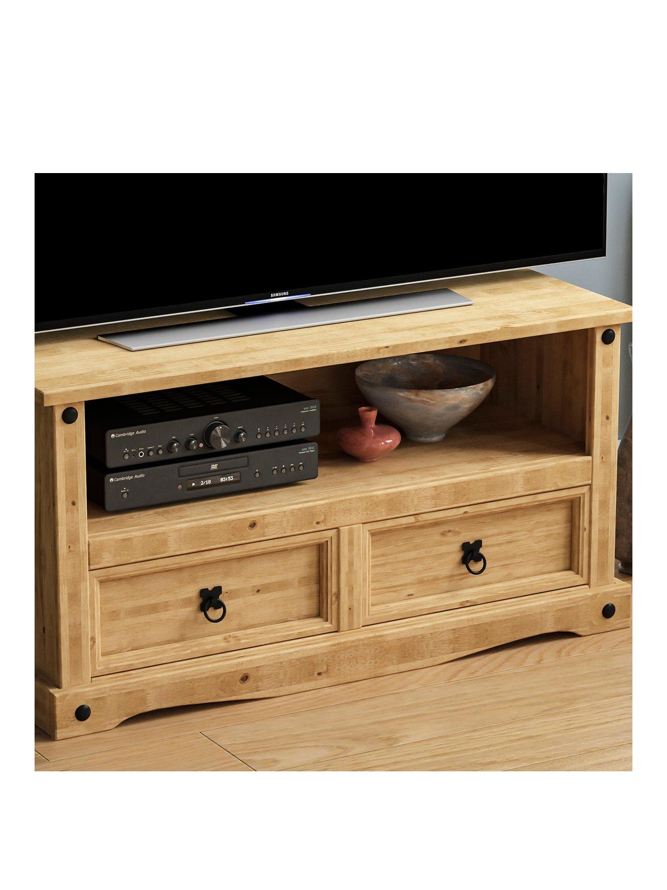  image of vida-designs-corona-2-drawer-flat-screen-tv-unit-fits-up-to-50