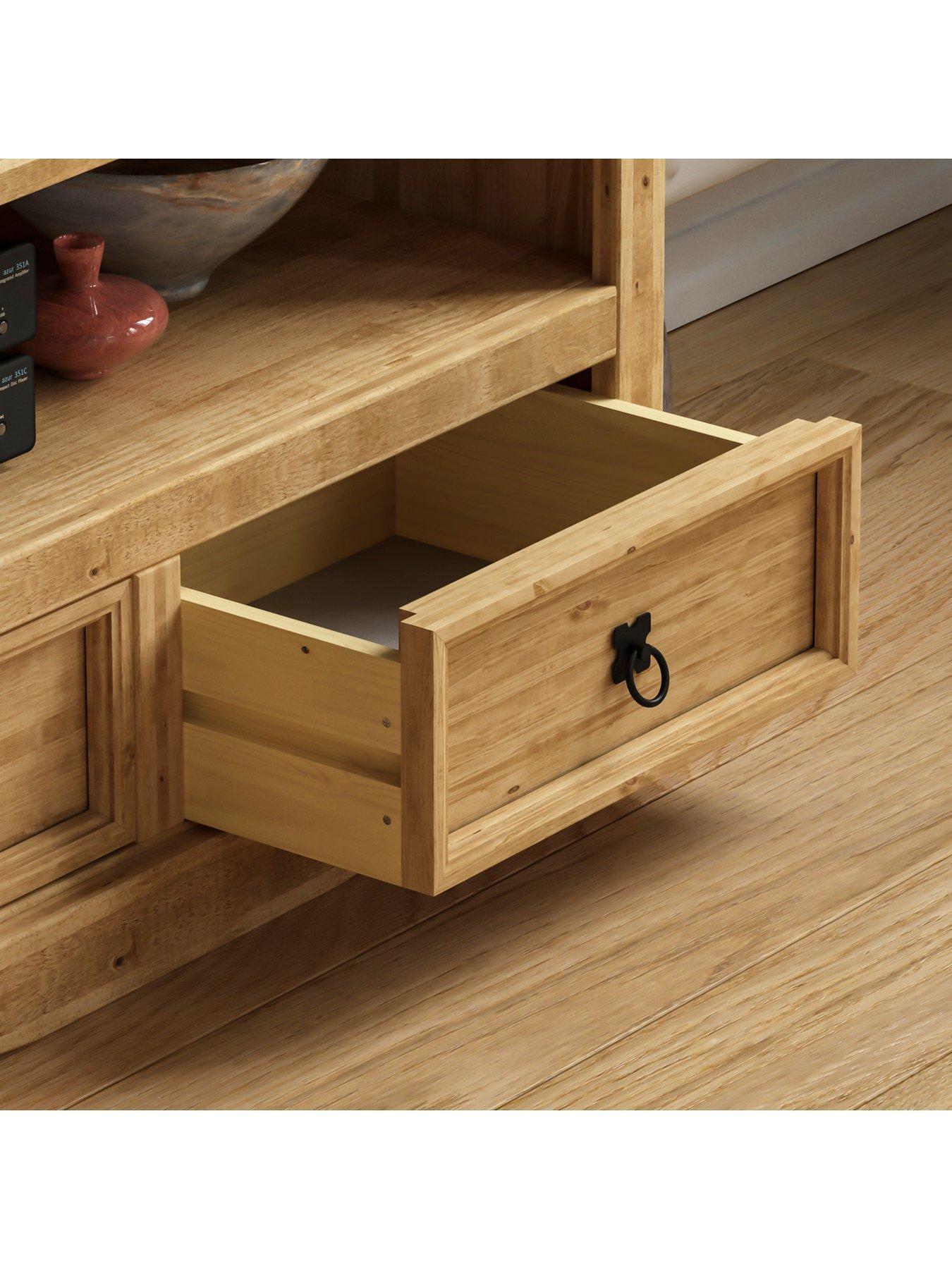  image of vida-designs-corona-2-drawer-flat-screen-tv-unit-fits-up-to-50